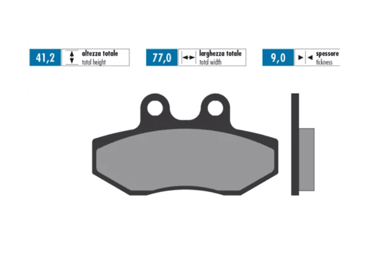 P174.2077 Brake pads Polini sintered Yamaha Cygnus X 125