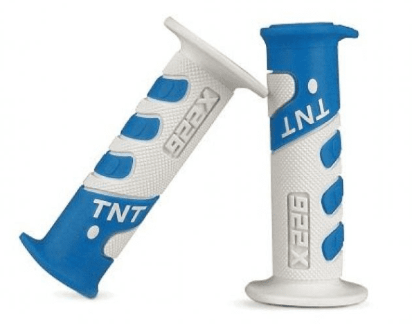 344199f coppia manopole tnt racing grip 922x bianco/blu cielo