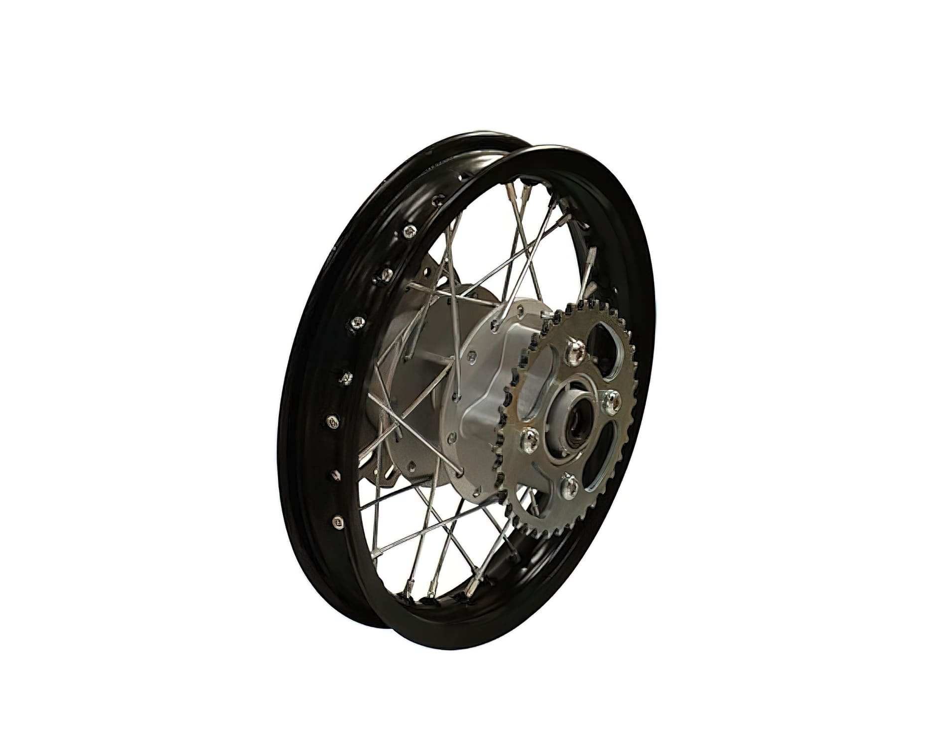 MBRAR12/BK Rear wheel. aluminum ax 12mm - 12" YCF Pit Bike / Dirt Bike