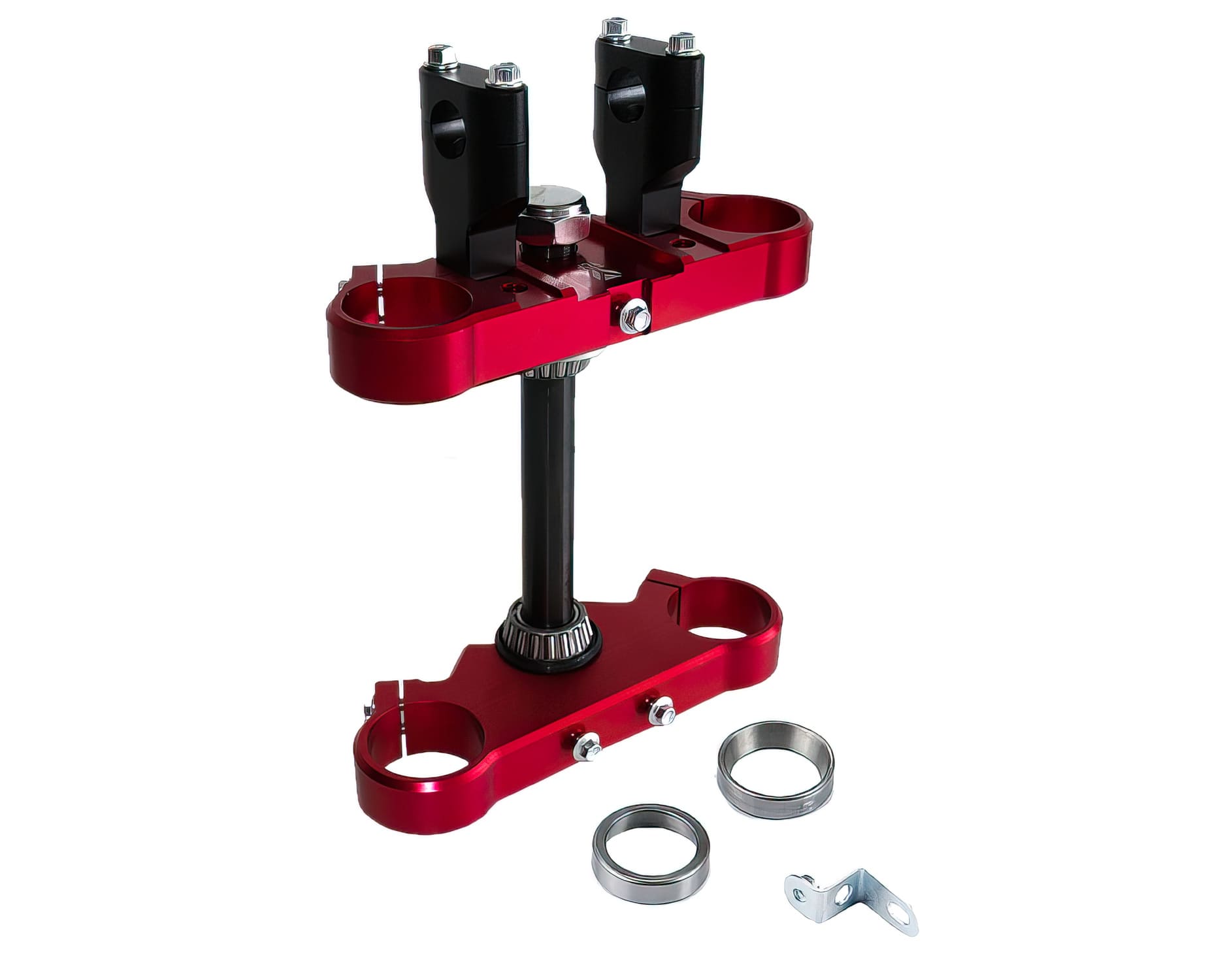 YCF-110-02-053.RD Fork Bridge 45/48mm with Handlebar Clamps 1 Bolt YCF Pit Bike / Dirt Bike red