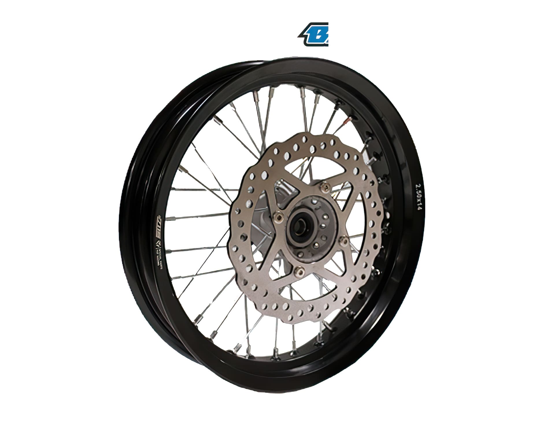 YCF-110-0601-60 Ruota anteriore alluminio 2.50x14" con disco Pit Bike YCF Bigy SM