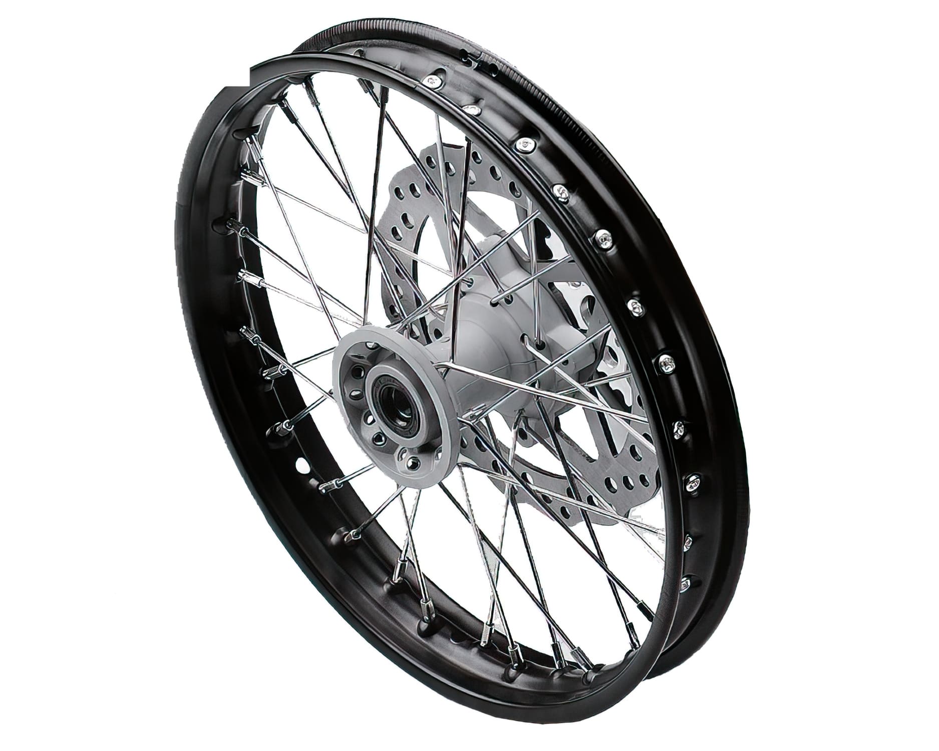 YCF-110-0601-84 Ruota anteriore alluminio 1.6x17" - mozzo fuso con disco Pit Bike YCF Bigy