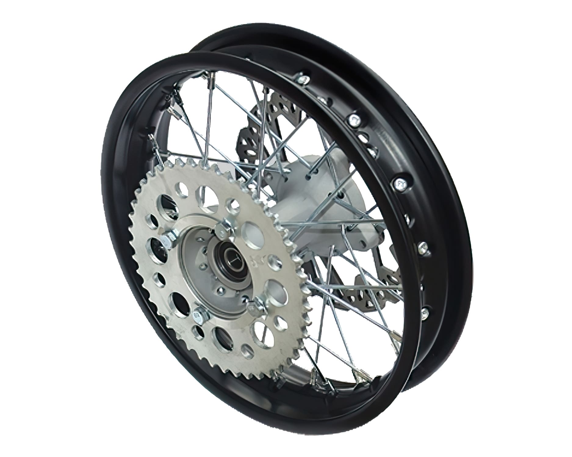 YCF-110-11014 Ruota post. 2.15x12" SM con disco + corona YCF Pit Bike / Dirt Bike