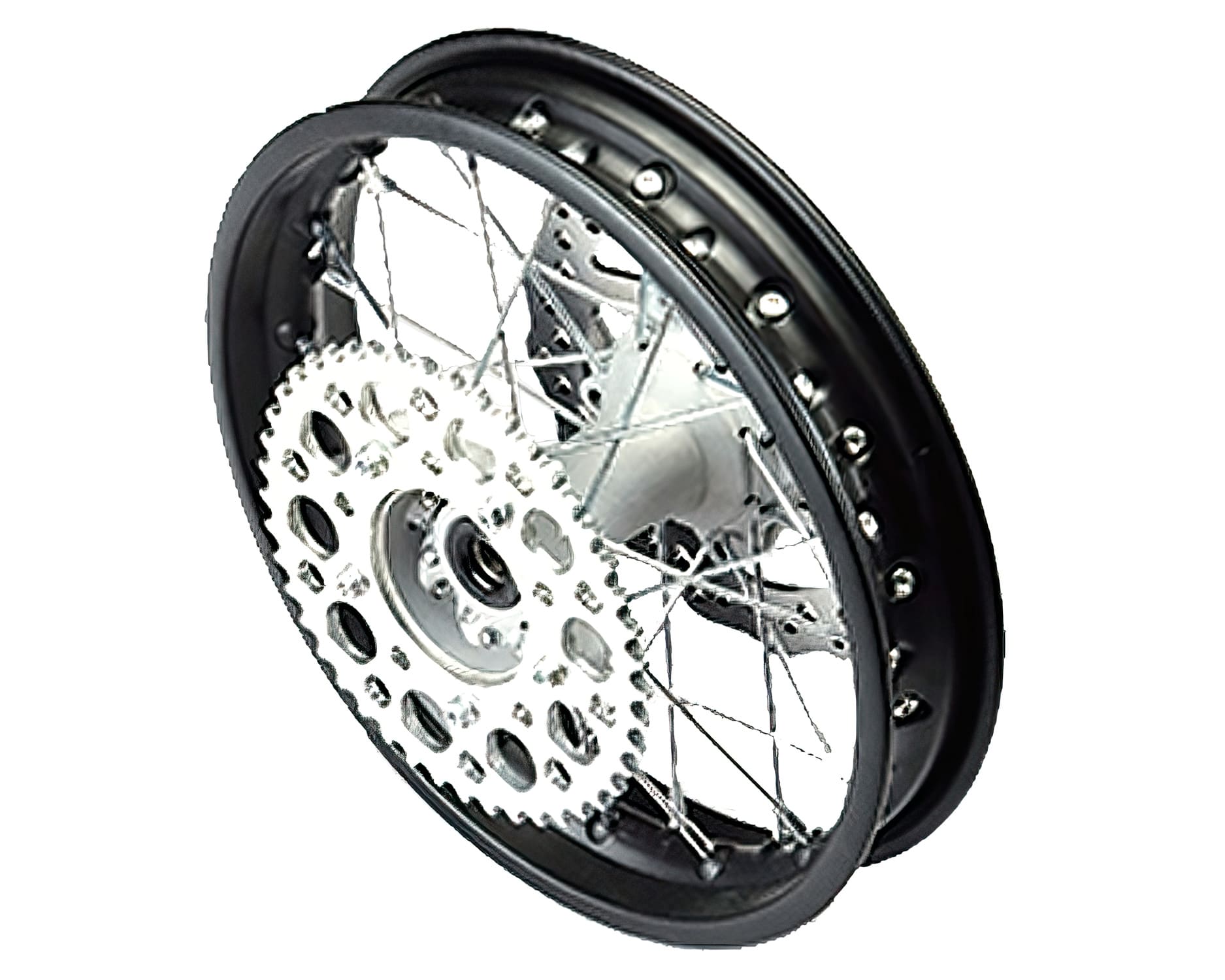 YCF-110-1101-64 Ruota post. 1.85x14" con disco + corona 5 fori Pit Bike YCF Bigy