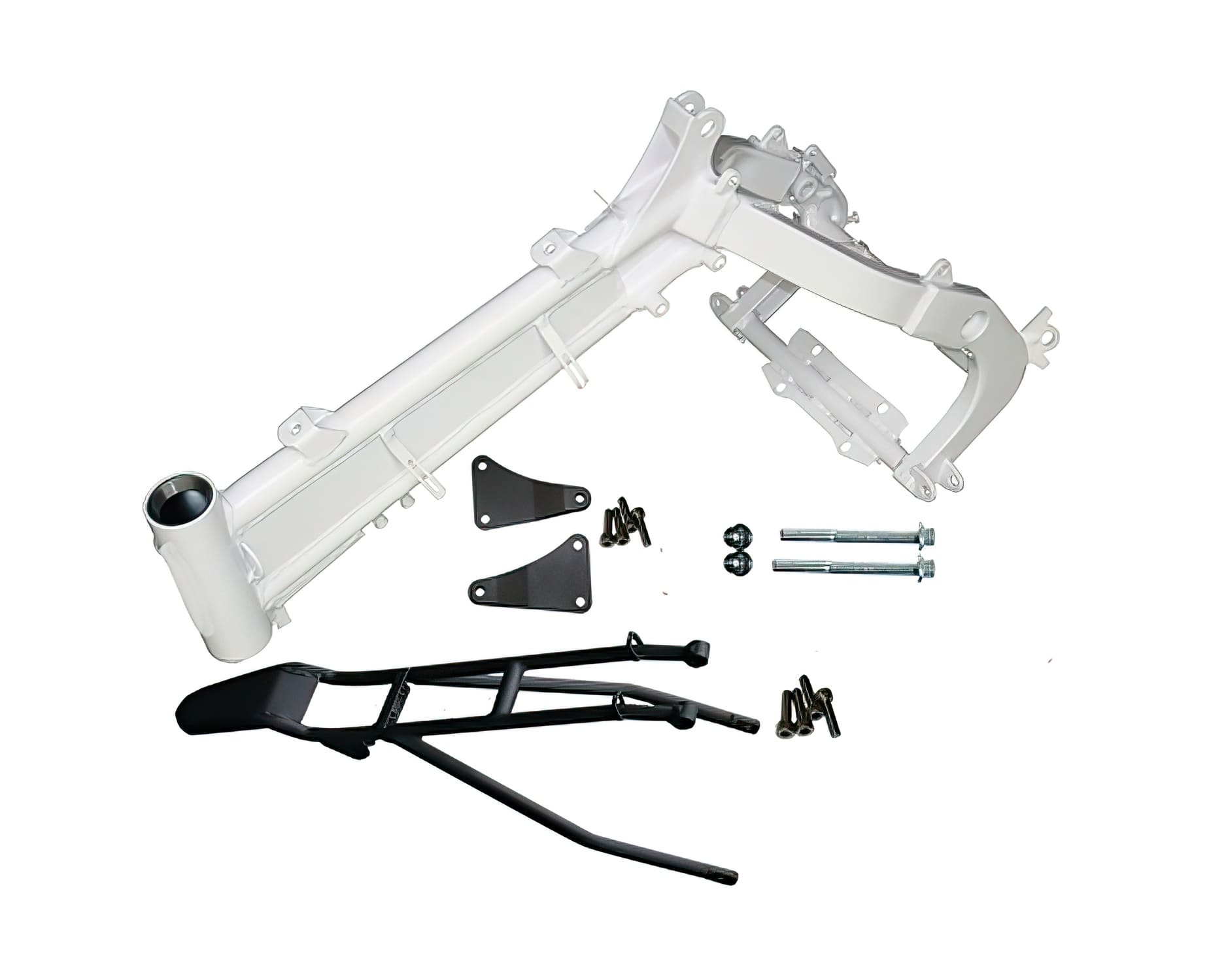 YCF-110-181-03/WH Complete White Frame for 12mm Axle Swing Arm Pit Bike YCF Pilot 125cc