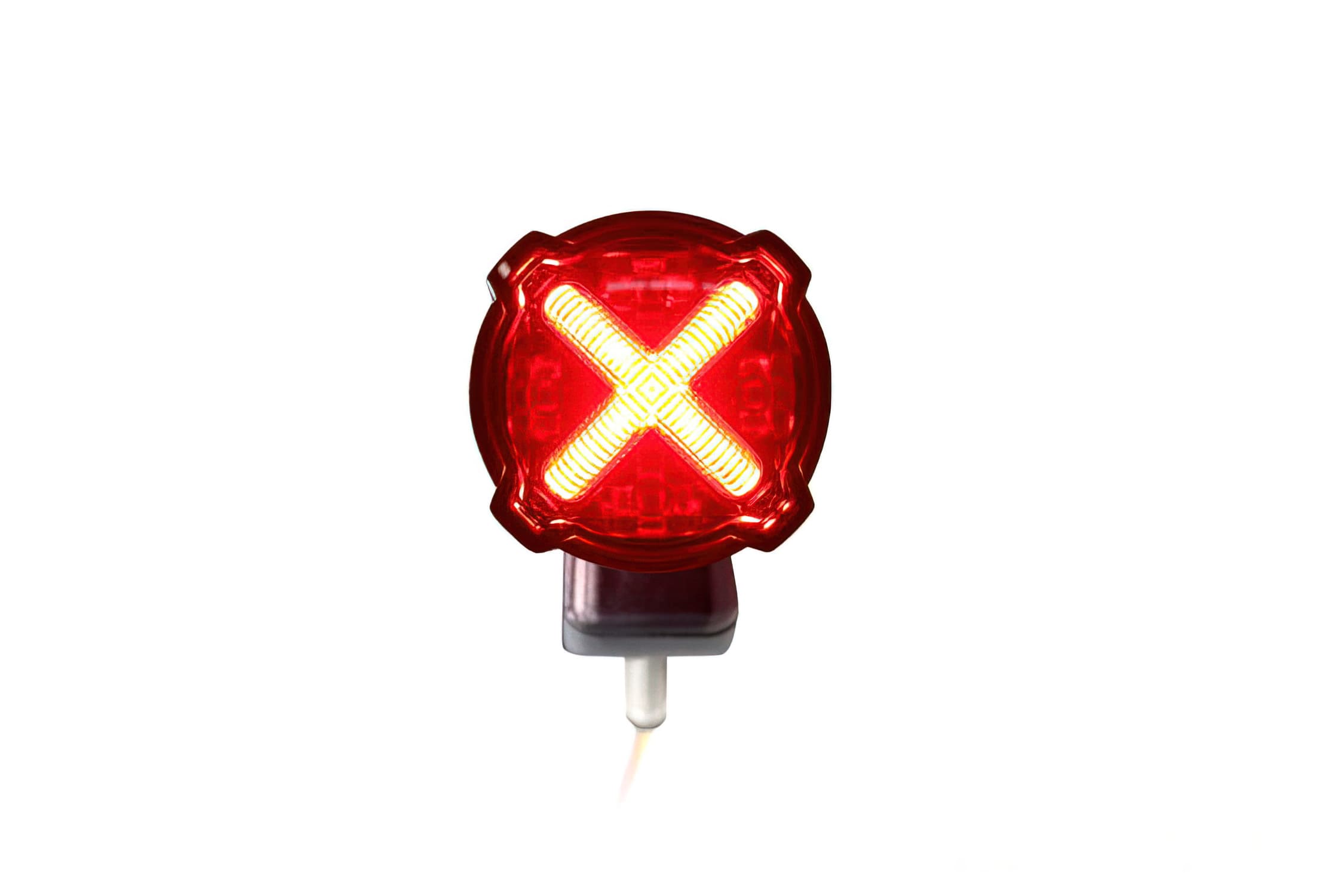 KO-HB036000 Fanalino LED con luce freno con supporto Koso GT-02S rosso omologato CE