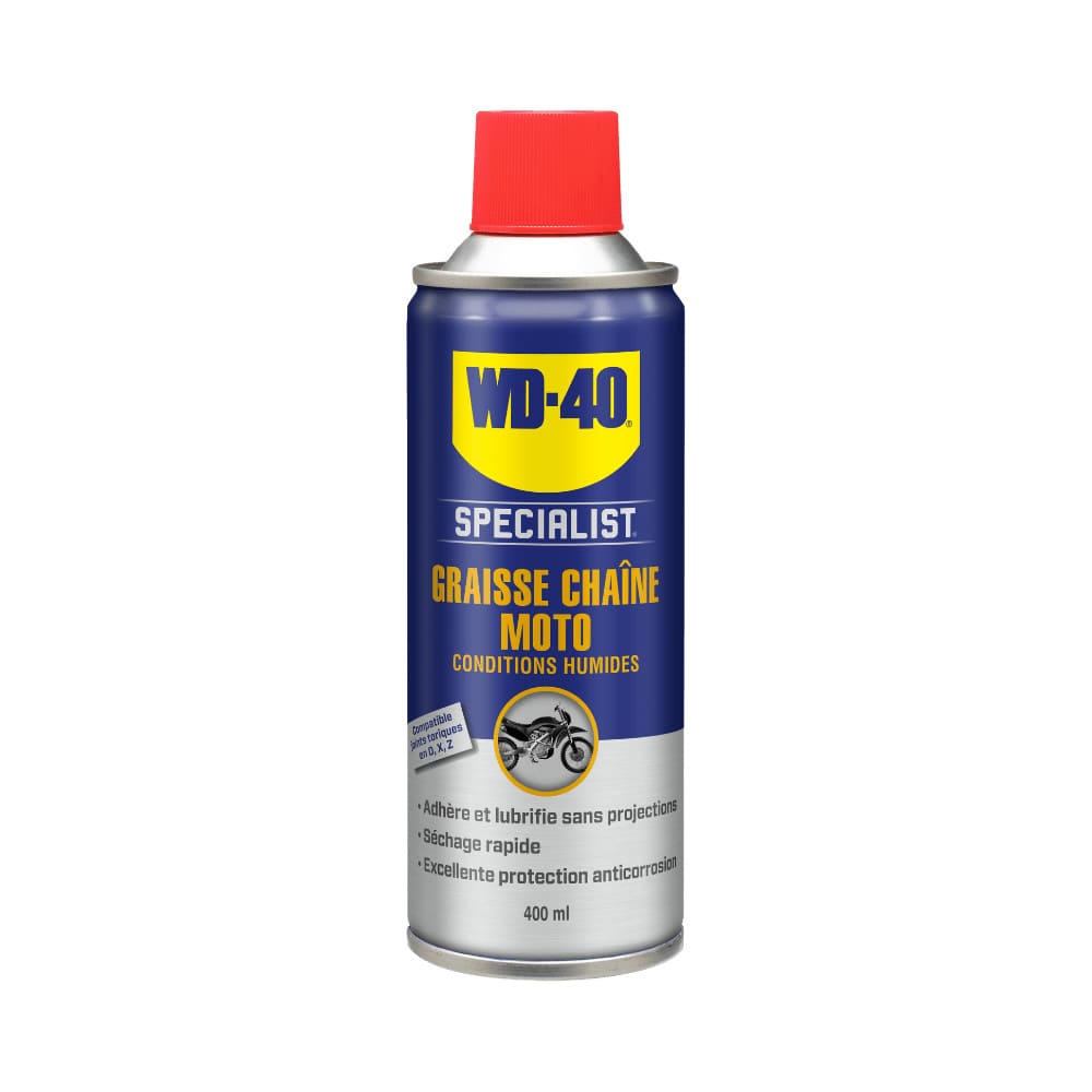 WD40-134053 LUbrificante Catena (condizioni umide) Moto WD-40 Specialist spray 400ml