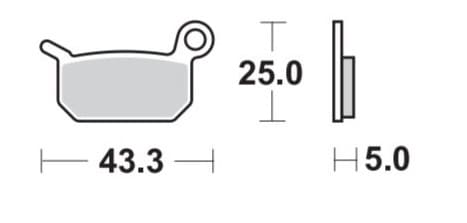 BRA-897CM44 Pastiglie freno Braking 897CM44 sinterizzate SX / TC 50