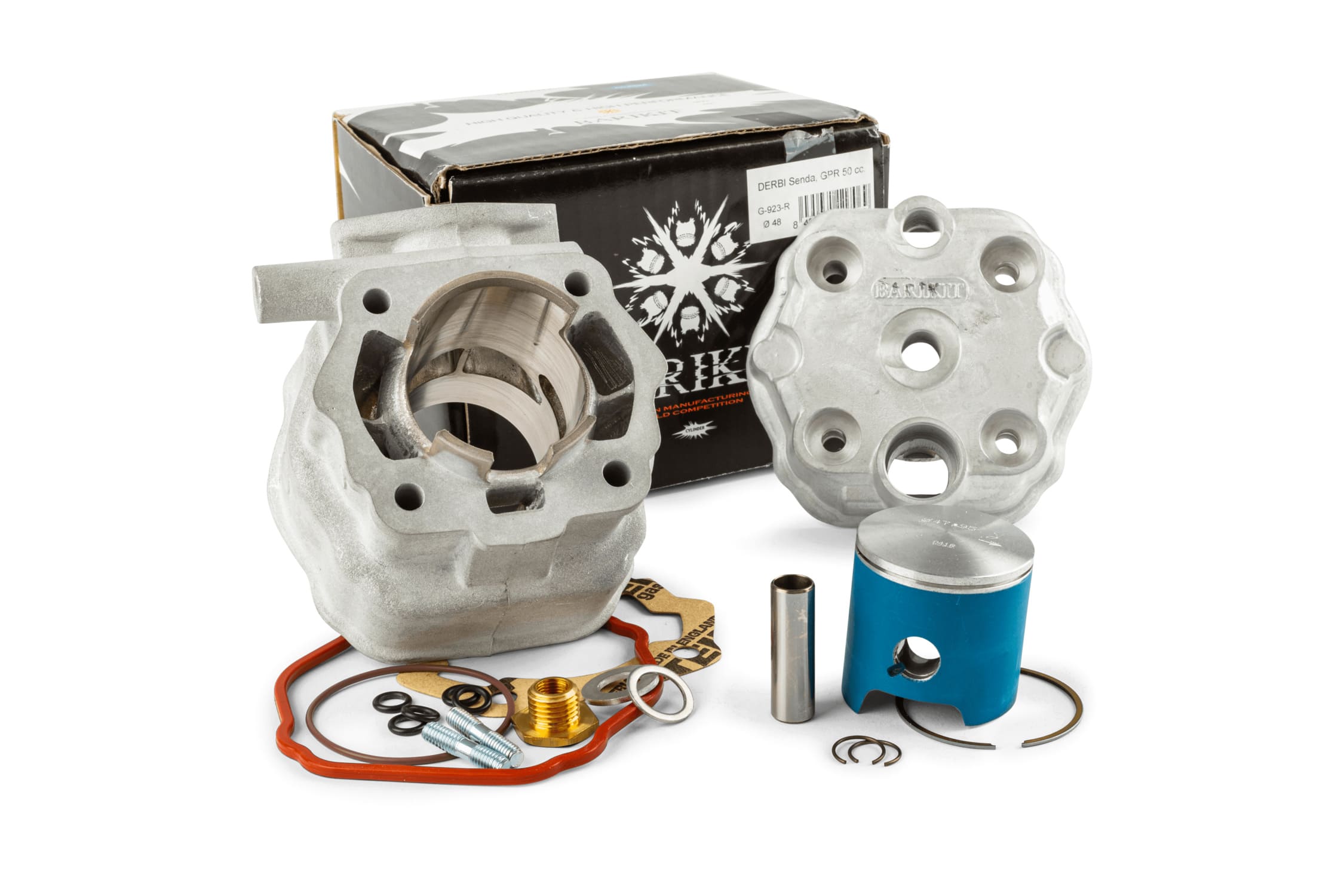 BAR-G-923-R Barikit 70cc Aluminum Racing Big Bore Cylinder Kit diam.48mm Derbi Euro2 (EBE / EBS)