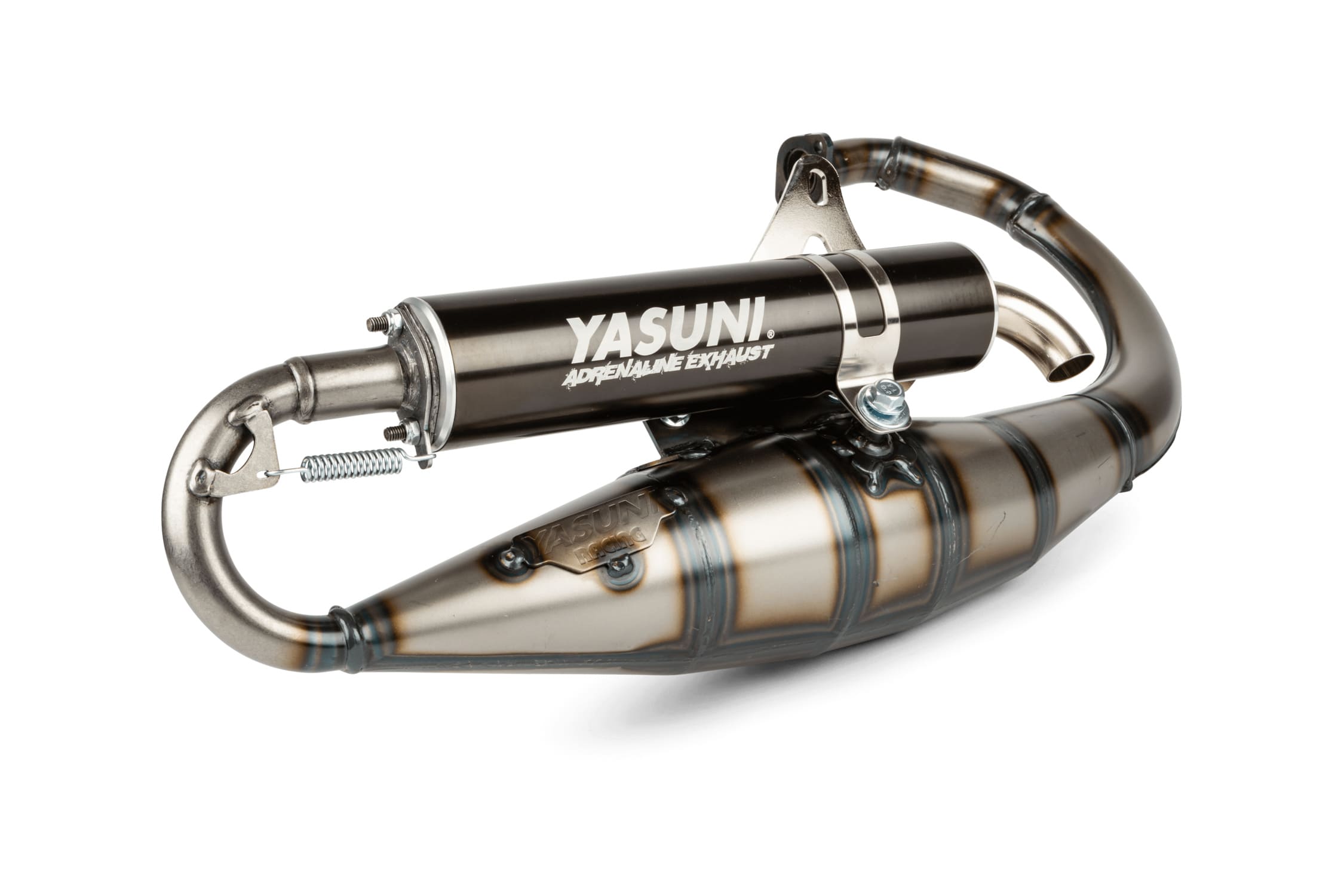 YAS307B Yasuni R Black MBK Booster / Stunt Exhaust