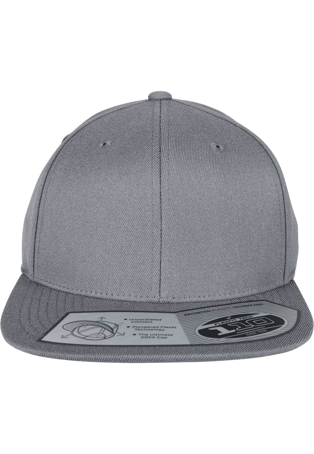 FF-110-00111-0050 Fitted 110 Flexfit gray snapback cap