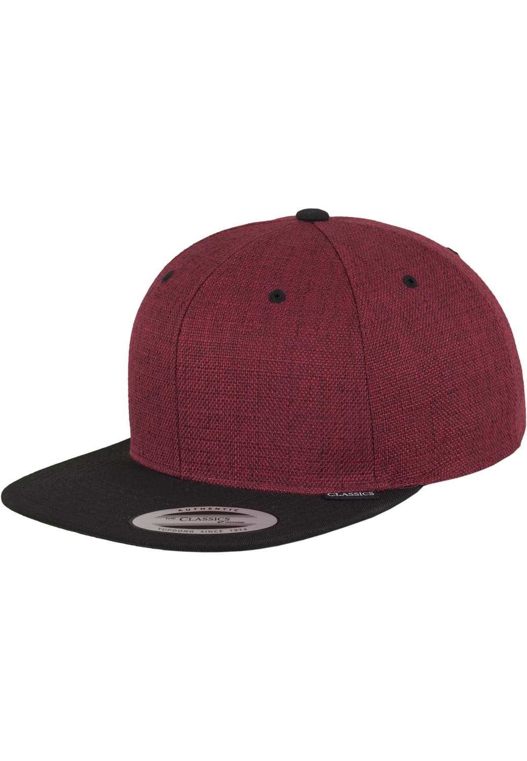 FF-6089ML-00200-0050 Melange 2-Tone Flexfit Snapback Cap Red/Black