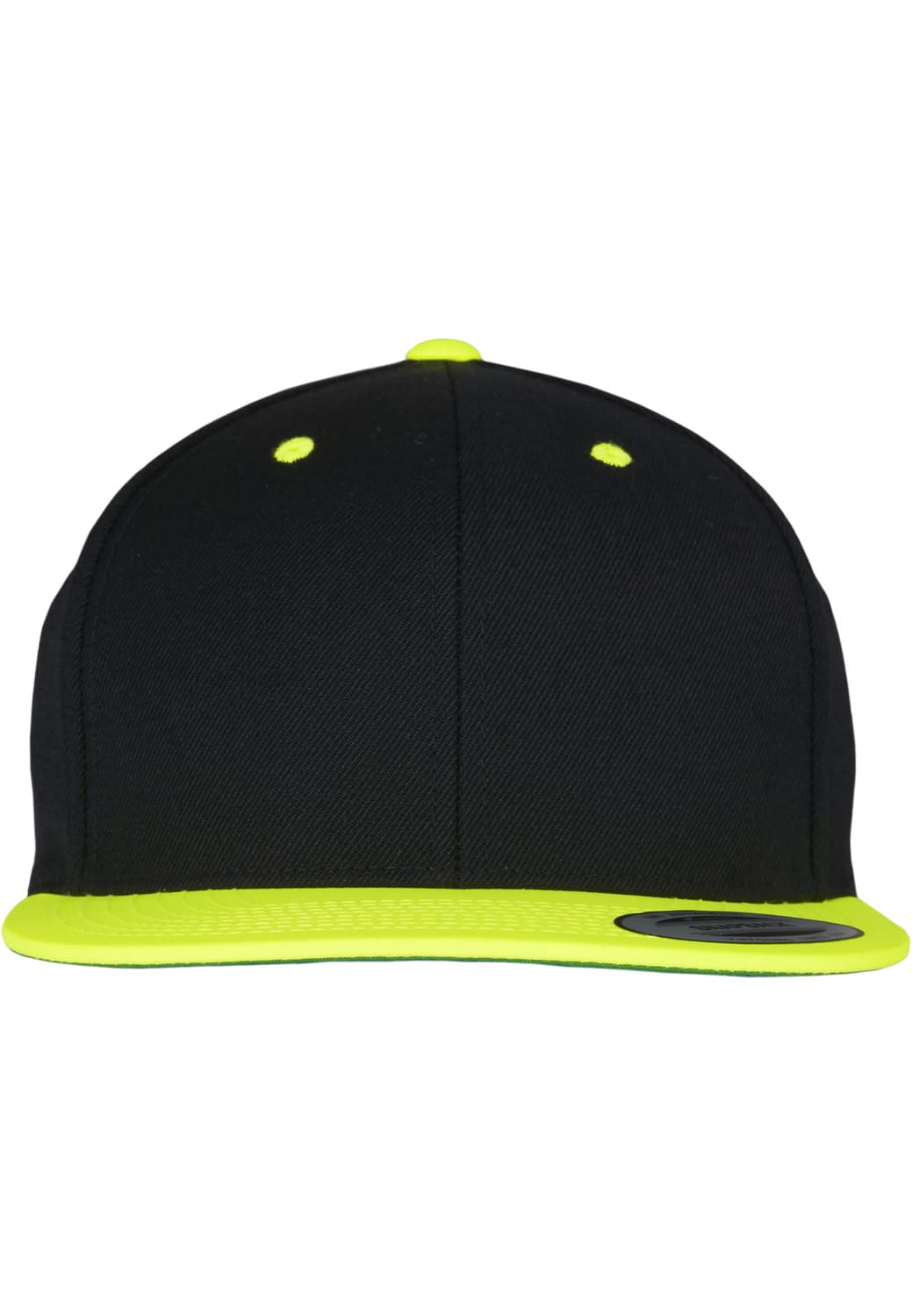 FF-6089MT-00576-0050 Classic 2-Tone Flexfit Snapback Cap Black/Neon Yellow