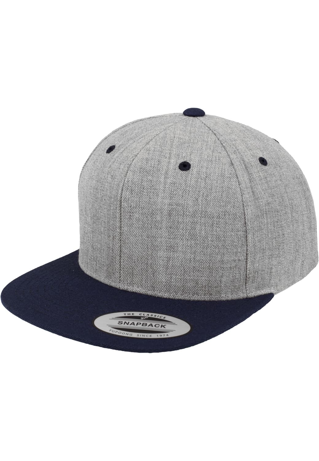 FF-6089MT-00721-0050 Classic 2-Tone Flexfit heather/navy snapback cap