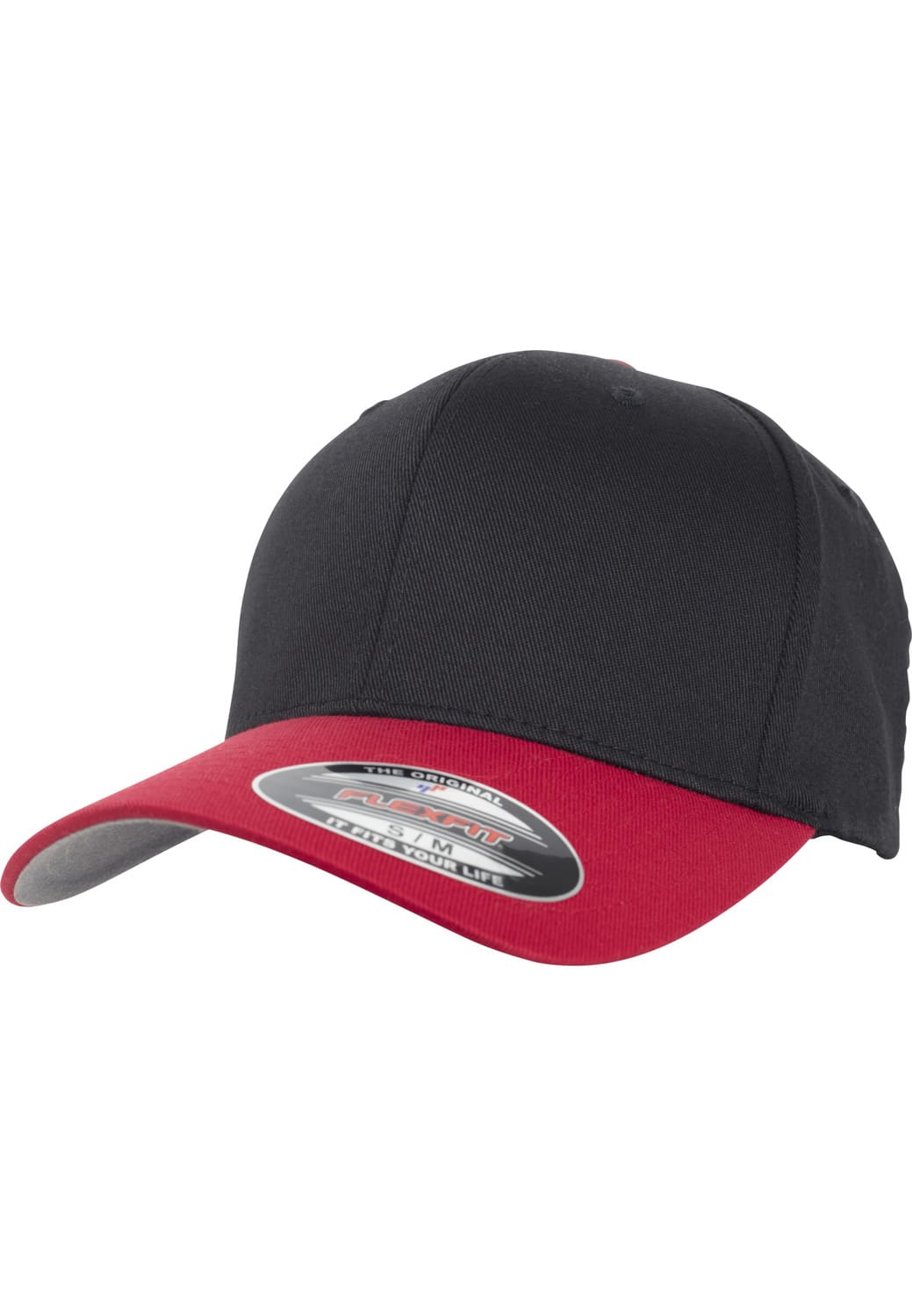 FF-6277T-00044-0053 Wooly Combed Flexfit 2-Tone cap black/red S/M