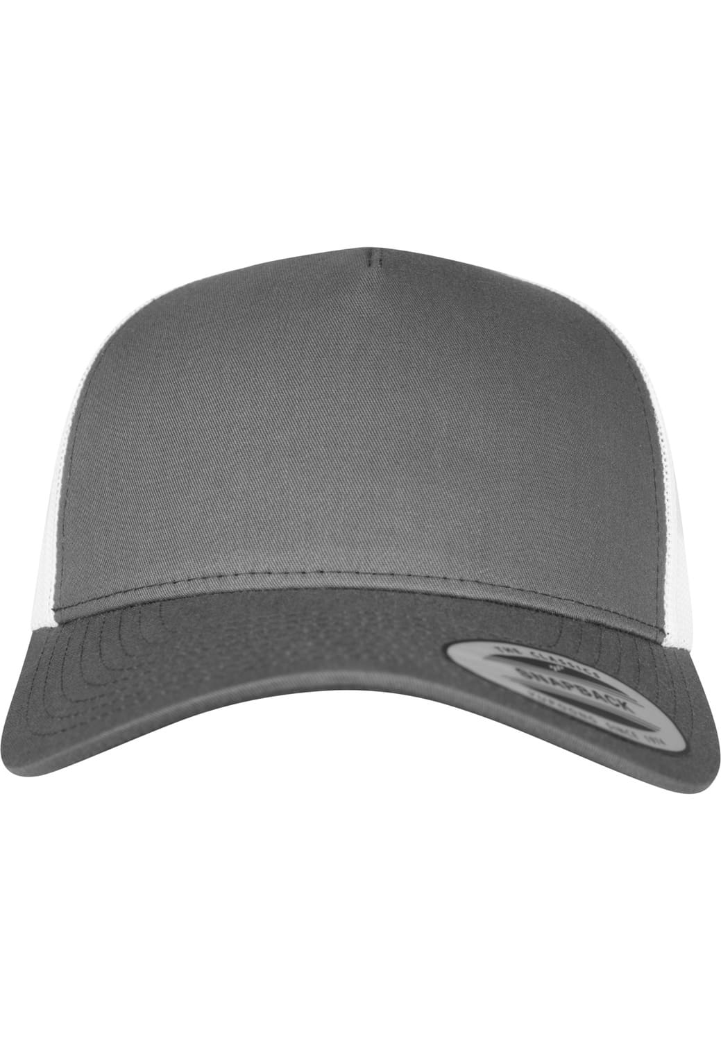 FF-6506T-00088-0050 5-Panel Retro 2-Tone Flexfit Trucker Hat Charcoal/White