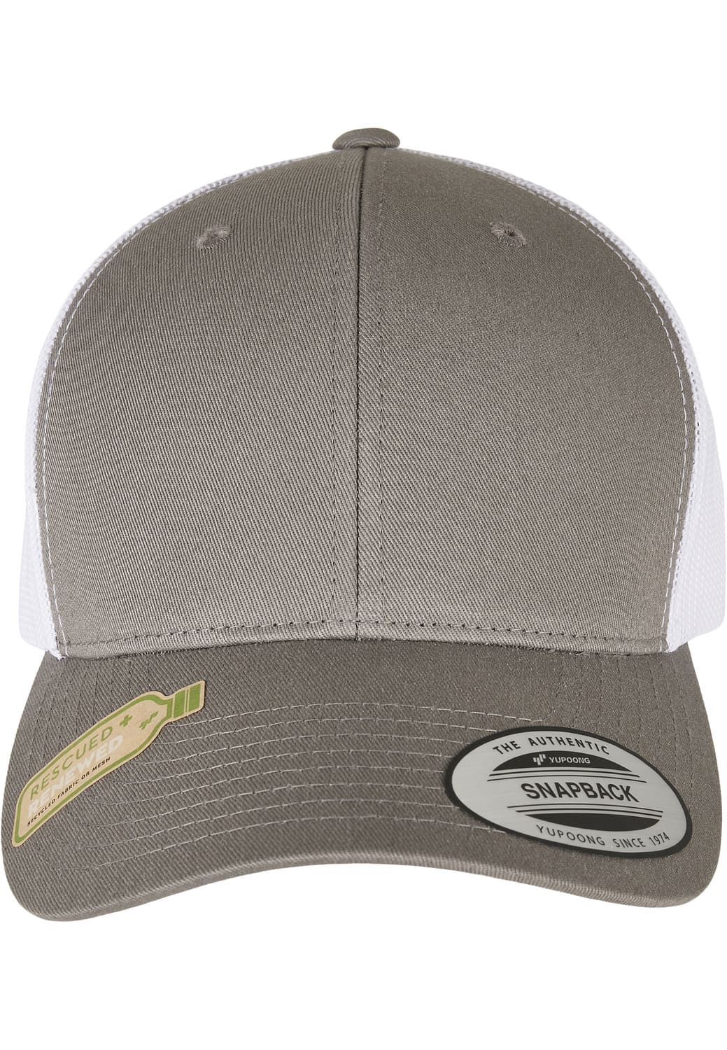 FF-6606RT-01219-0050 Retro 2-Tone Flexfit Trucker Hat Grey/White