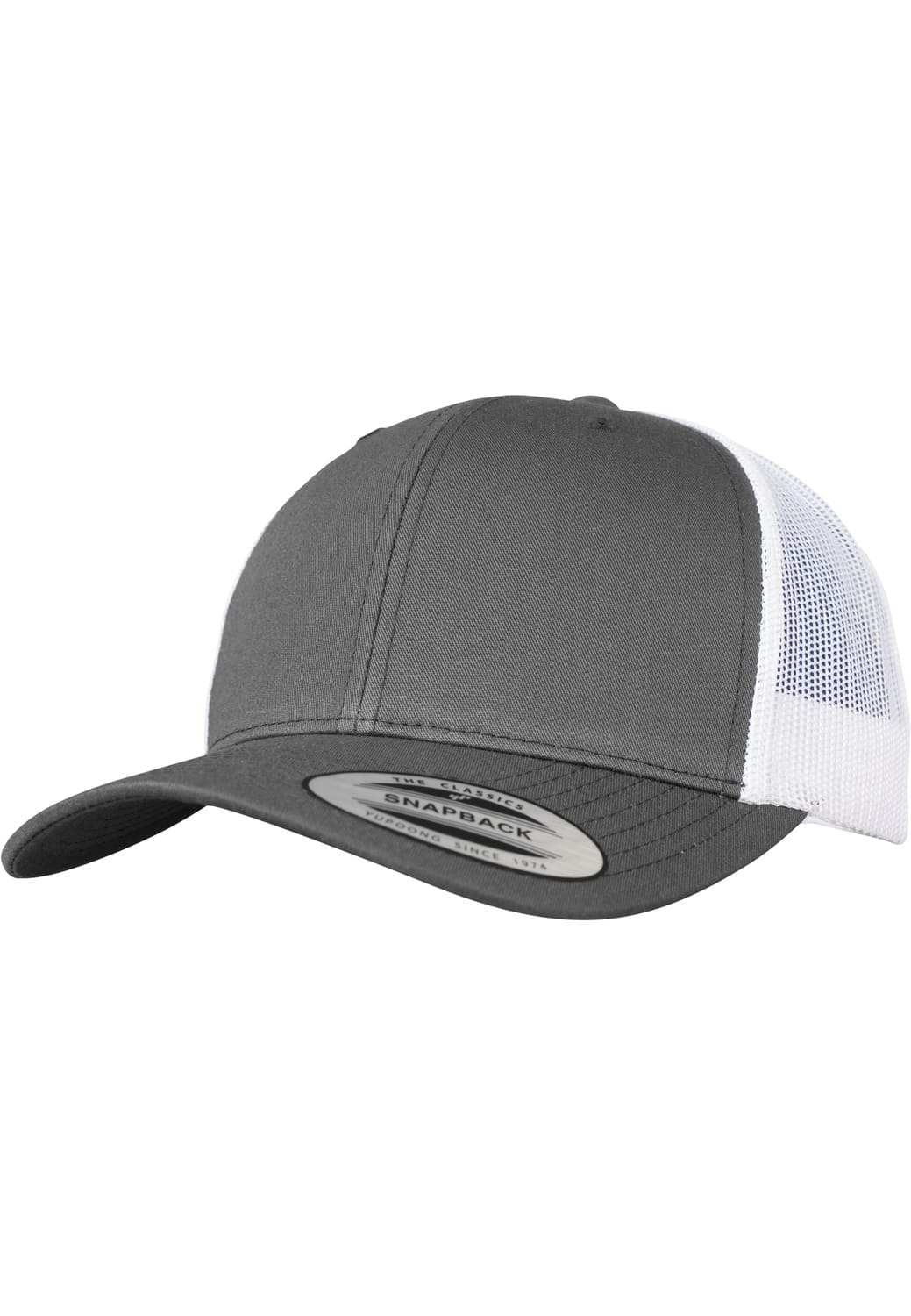 FF-6606T-00440-0050 Retro Flexfit 2-Tone Trucker Cap Dark Grey/White