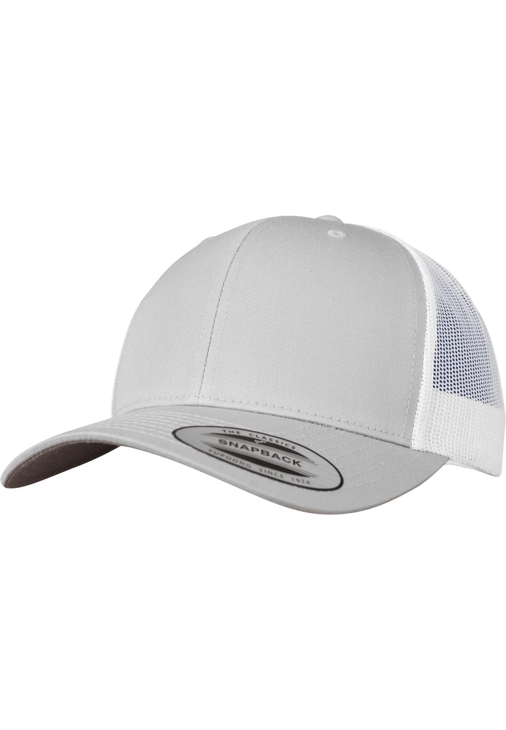 FF-6606T-00890-0050 Retro Flexfit 2-Tone Silver/White Trucker Hat