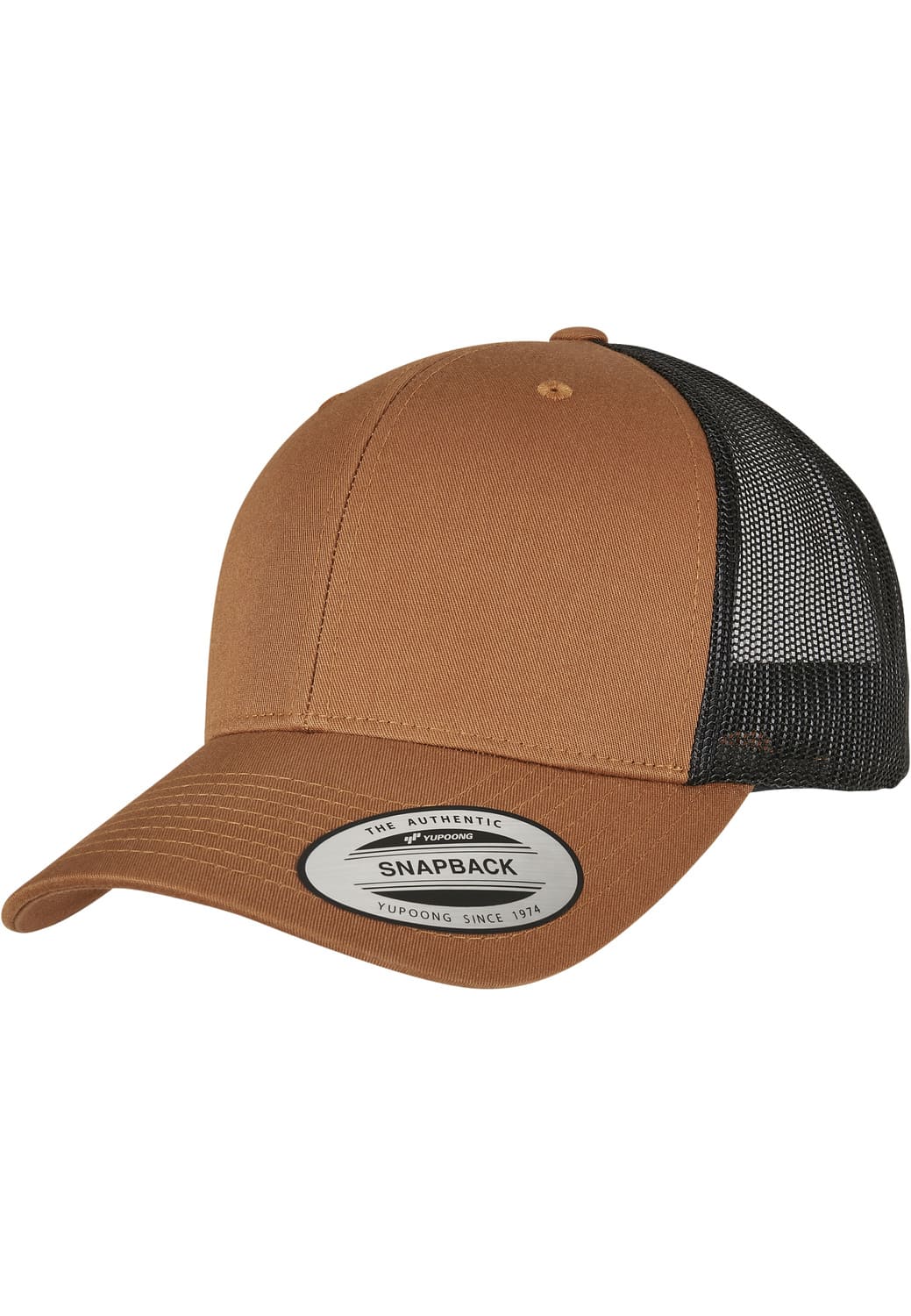 FF-6606T-02869-0050 Retro Flexfit 2-Tone Trucker Hat caramel/black