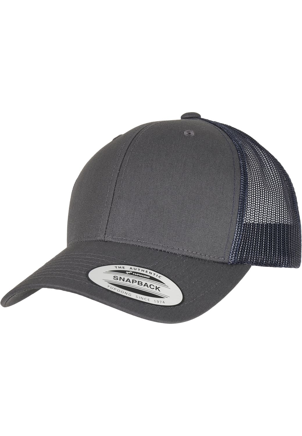 FF-6606T-02971-0050 Retro Flexfit 2-Tone charcoal/navy trucker cap