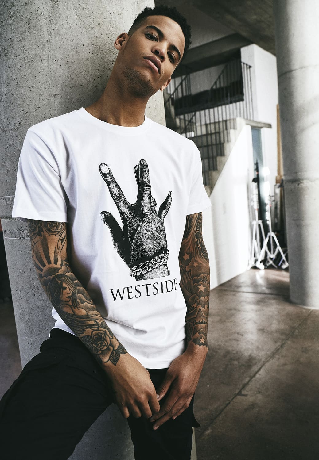 MT1193-00220-0060 T-shirt Westside Connection 2.0 bianco XXL