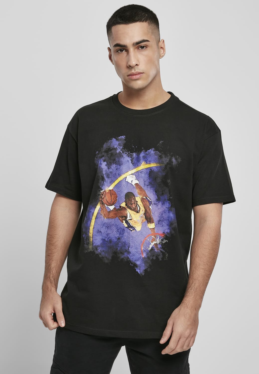 MT1805-00007-0060 T-shirt Basketball Clouds 2.0 Oversize nero XXL