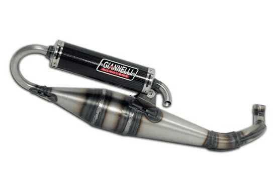 31605v4 Giannelli Shot V4 Scooter Muffler for Aprilia with Piaggio Engine (see application table below)