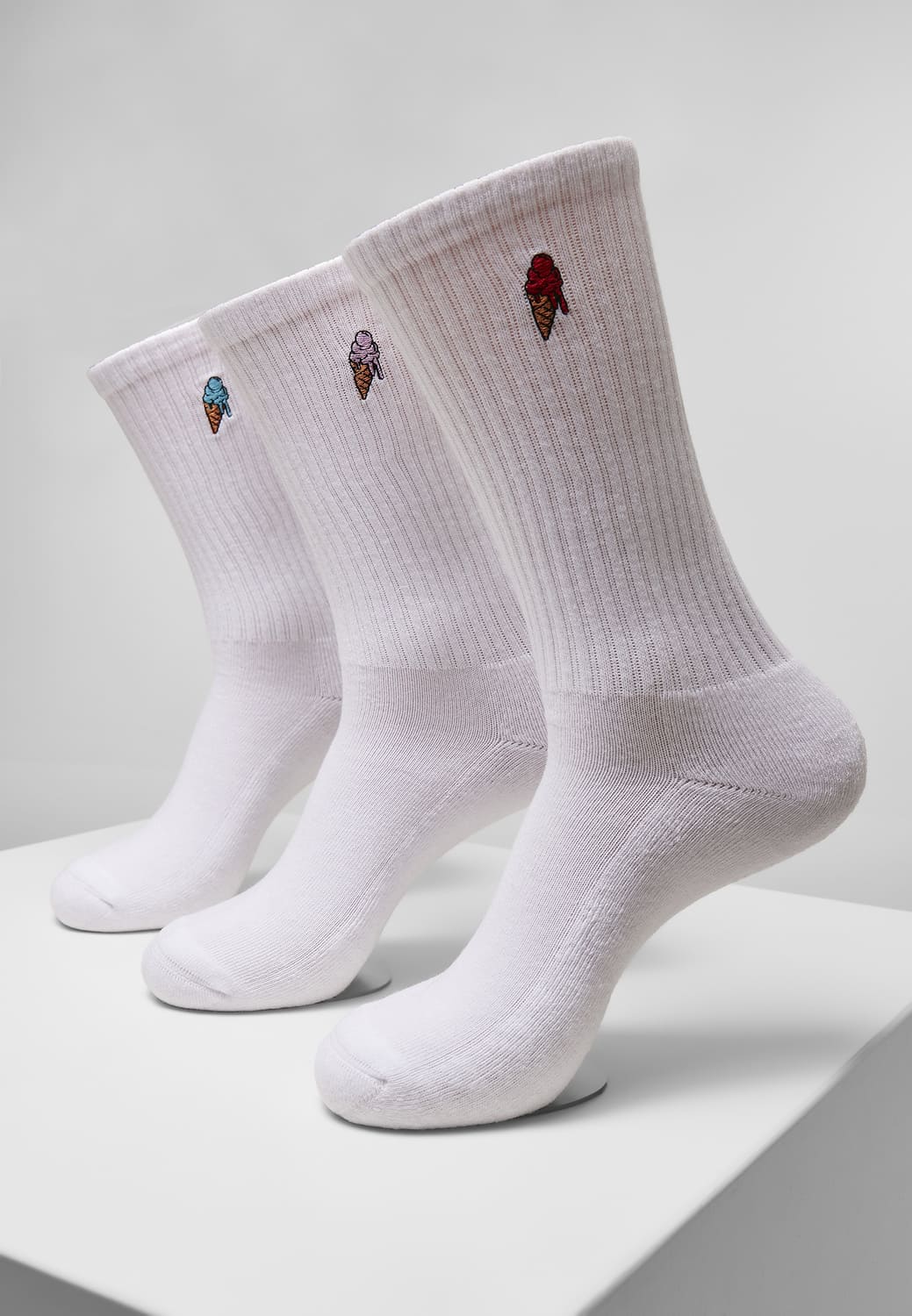 MT2111-00220-0080 Ice Cream Socks 3-pack white 35-38