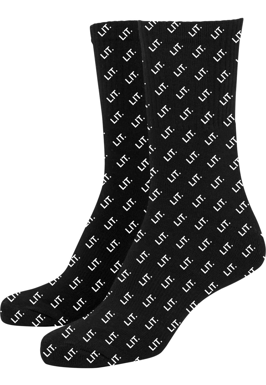 MT2122-00826-0080 LIT AOP Socks 3-pack black/white 35-38