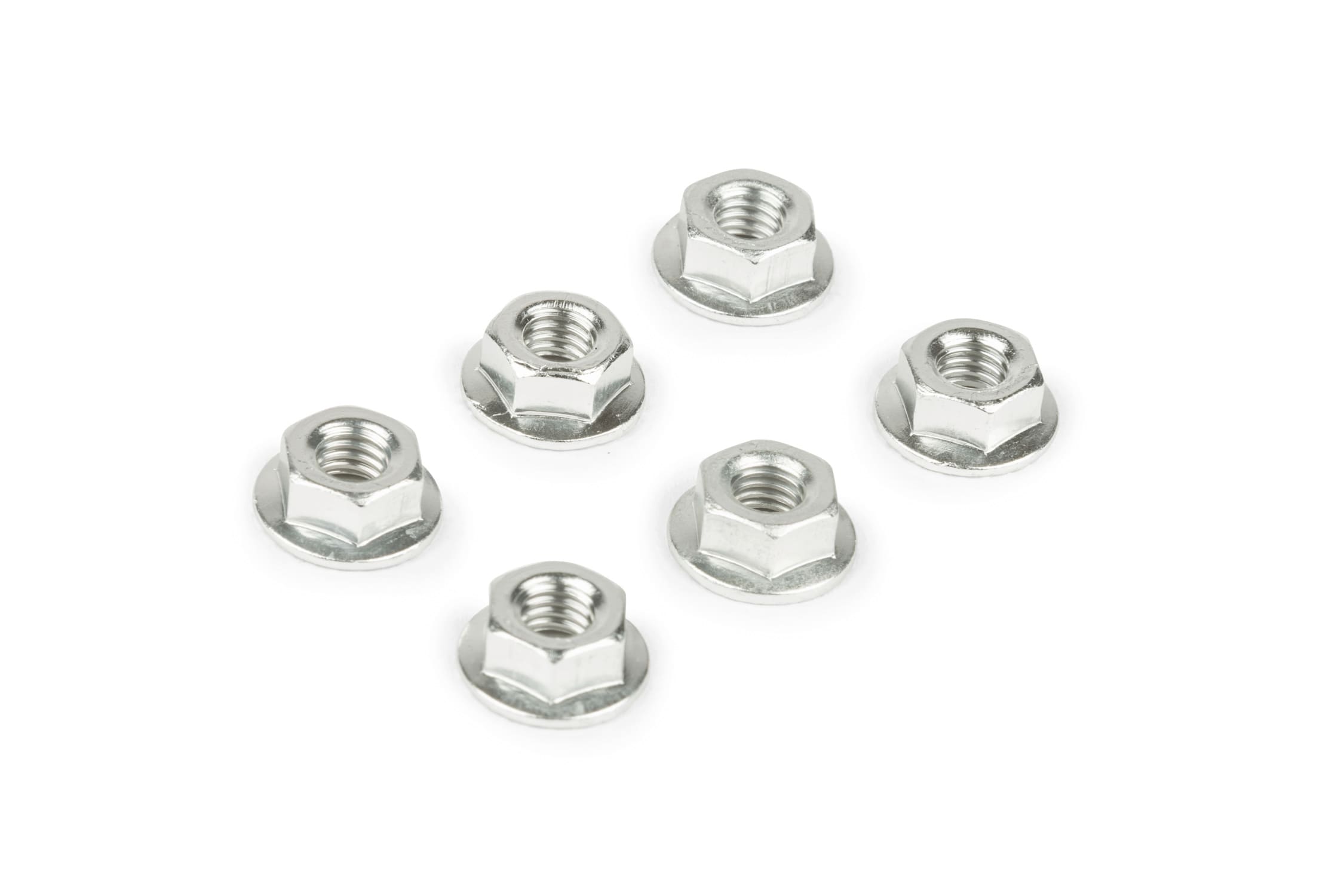 STR-558.03/SI M6 Nuts (x6) Silver Anodized