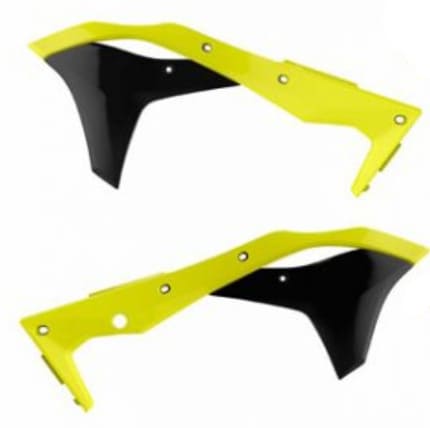 POL-8459900001 Polisport Fluorescent Yellow Front Side Fairing Kawasaki KXF 250