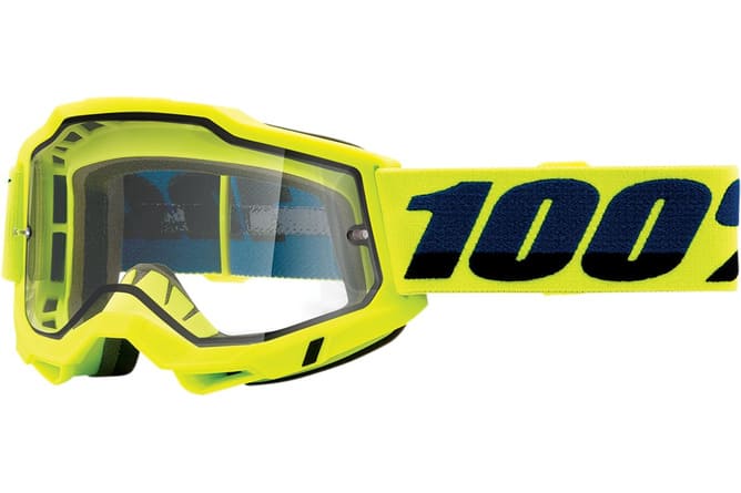 HDP26012847 Maschera cross 100% Accuri 2 ENDURO giallo trasparente