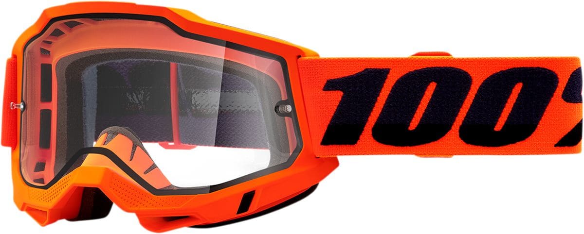 HDP26012848 100% Accuri 2 ENDURO Cross Mask Transparent Orange