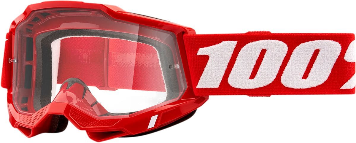 HDP26012859 Maschera cross 100% Accuri 2 OTG rosso trasparente