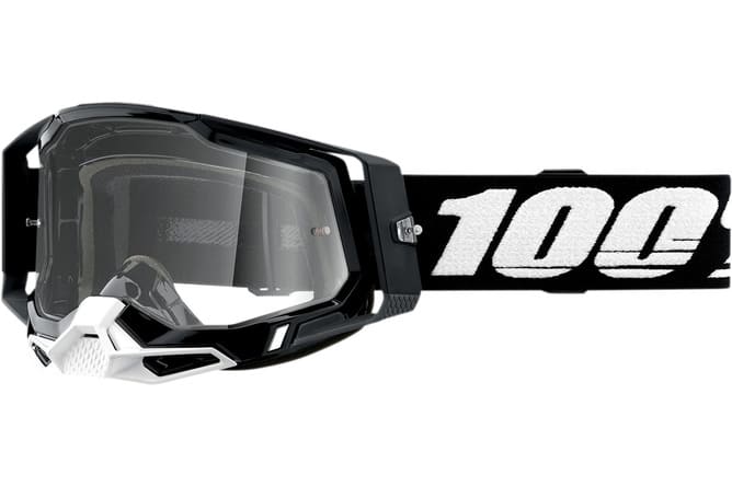 HDP26012892 Maschera cross 100% Racecraft 2 nero trasparente