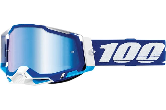 HDP26012902 Maschera cross 100% Racecraft 2 blu specchio blu