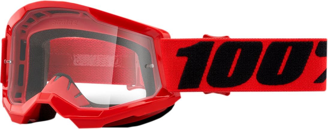 HDP26012954 Maschera cross 100% Strata 2 bambini rosso trasparente