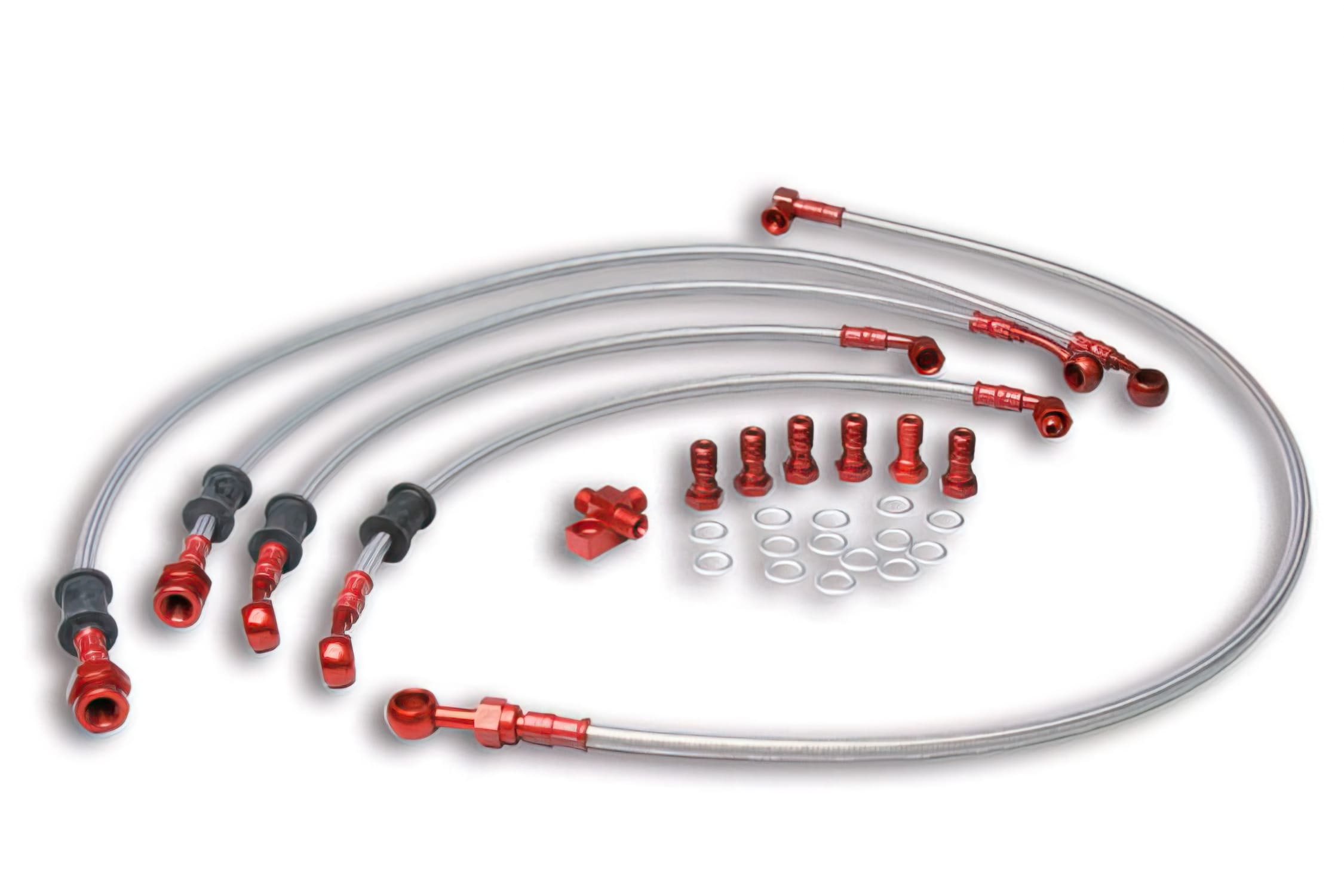 M2214135 Brake Hose Kit (front/rear) for Malossi MHR Brake, Yamaha T MAX 500 4t LC (after '08)