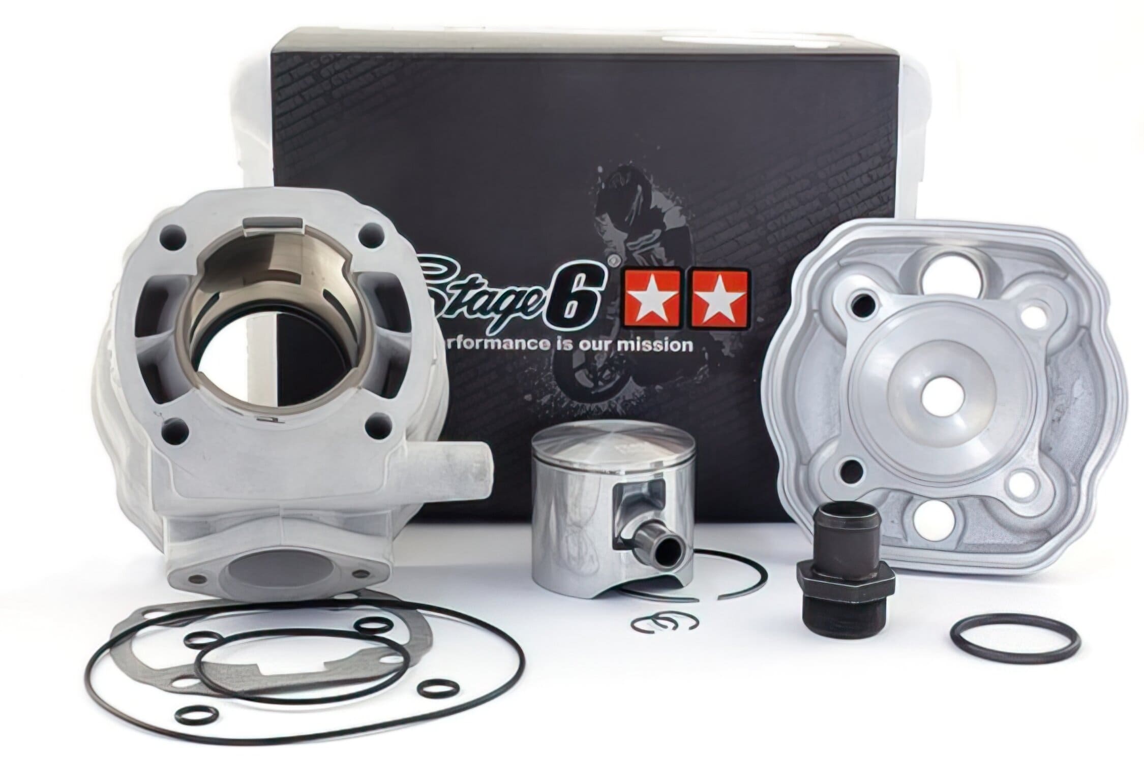 s6-7019220 stage6 bigracing 88cc cylinder kit, 45mm stroke, derbi euro 2