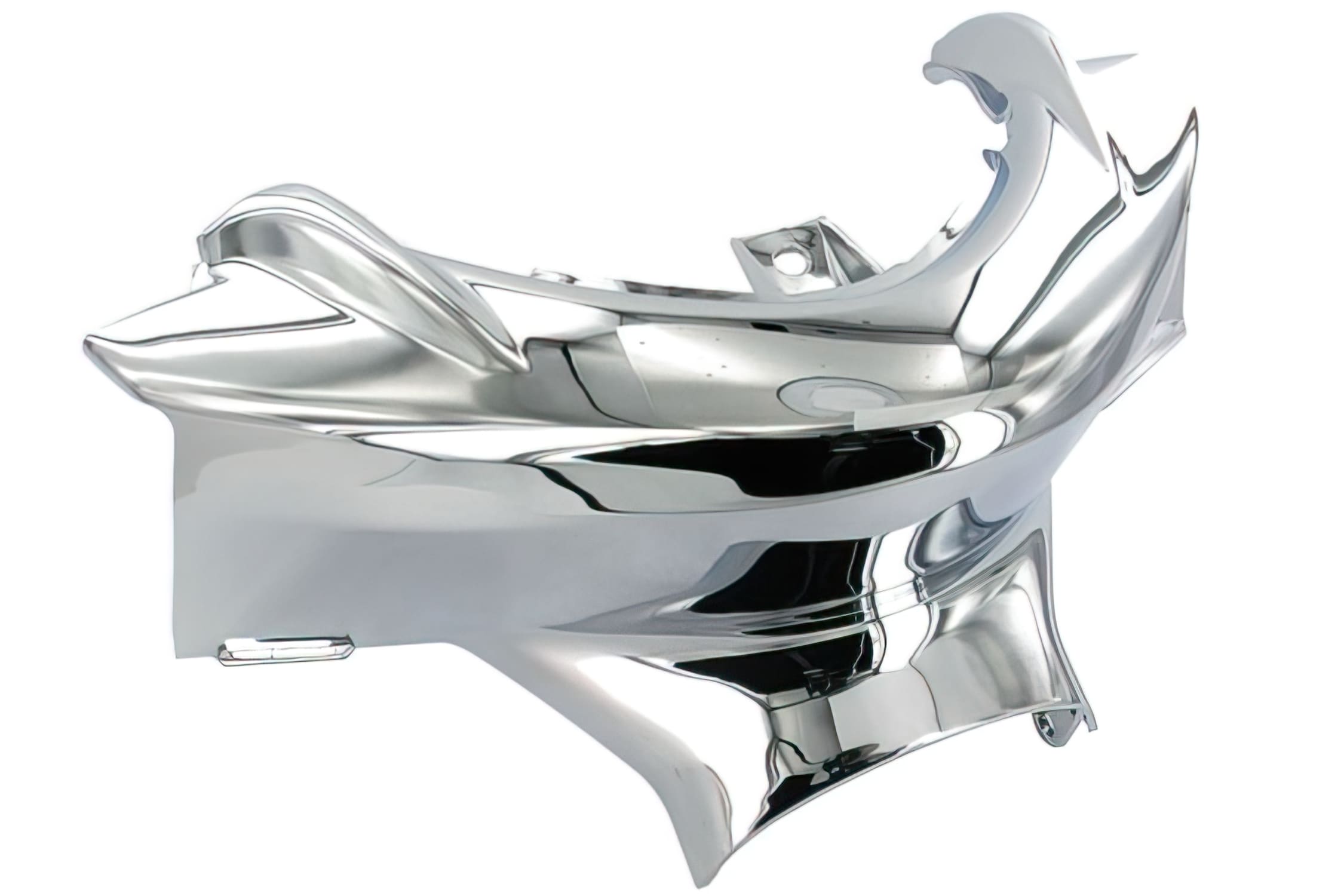 STR-908.12/CR STR8 Windshield, without Turn Signals, Aerox/Nitro, Chrome