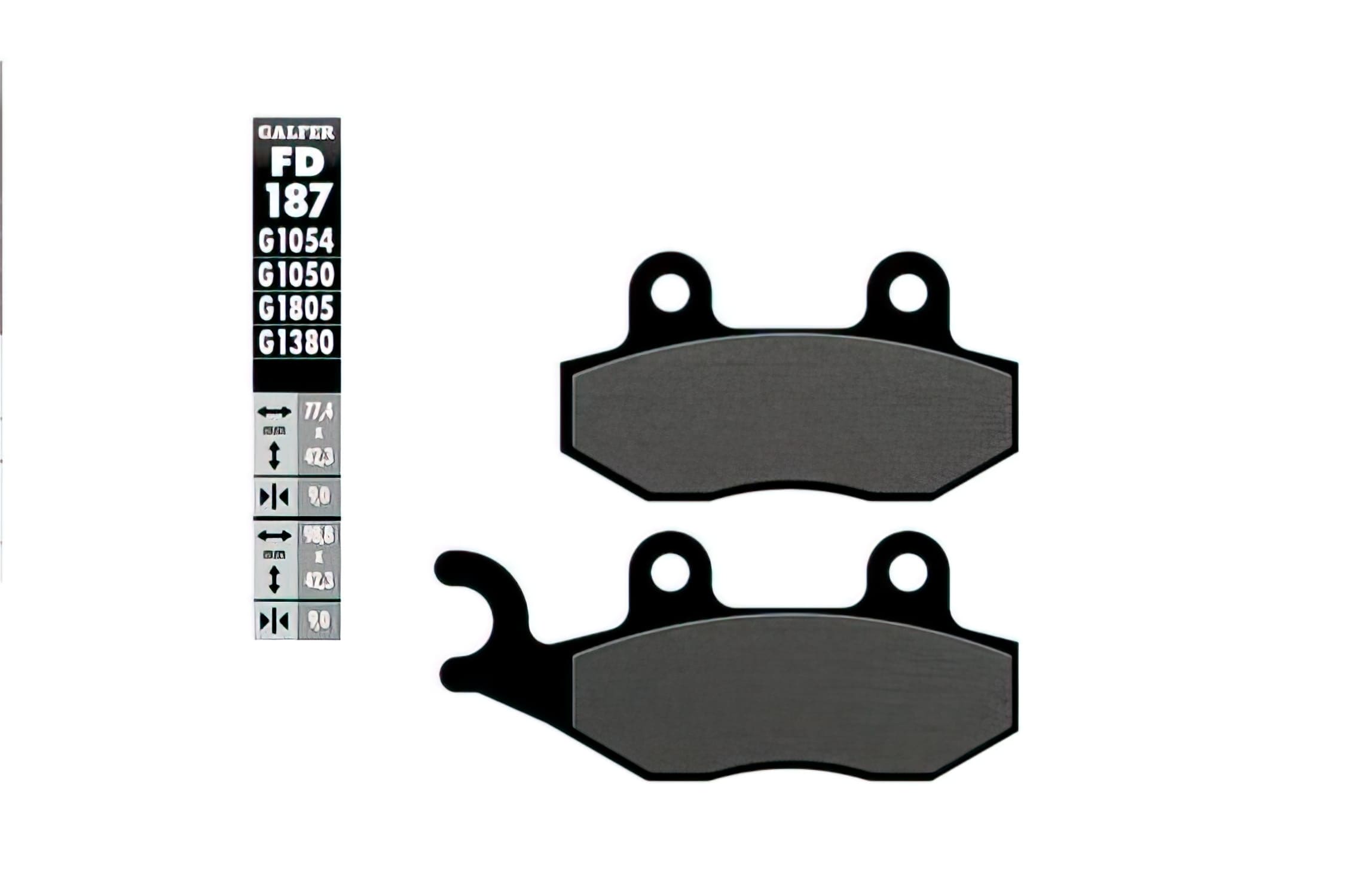 GLS3754 Galfer semi-metallic brake pads Kymco Agility