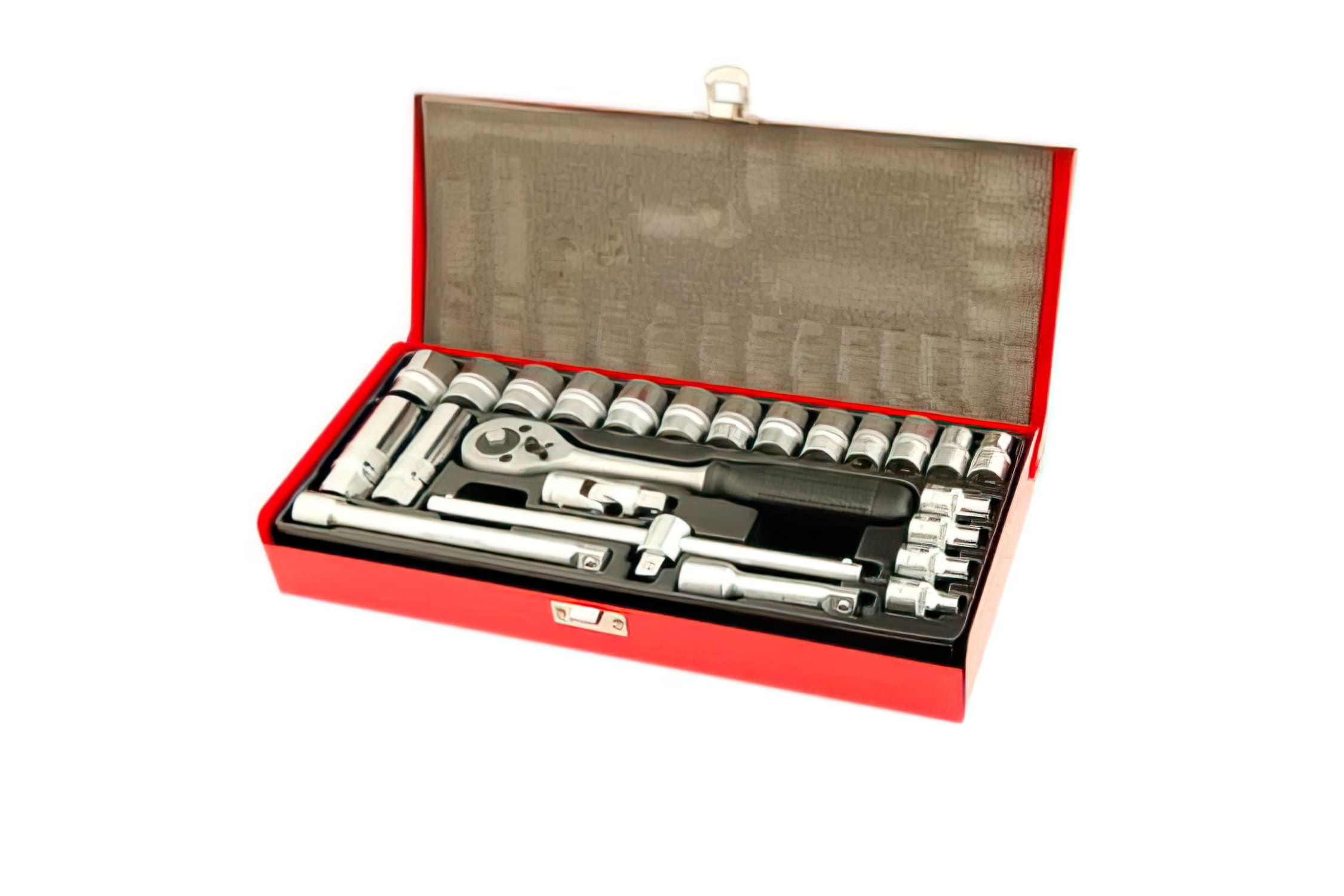 CGN480780 24 Piece Chrome Vanadium Steel Socket Wrench Set with 6mm to 22mm Hex Keys