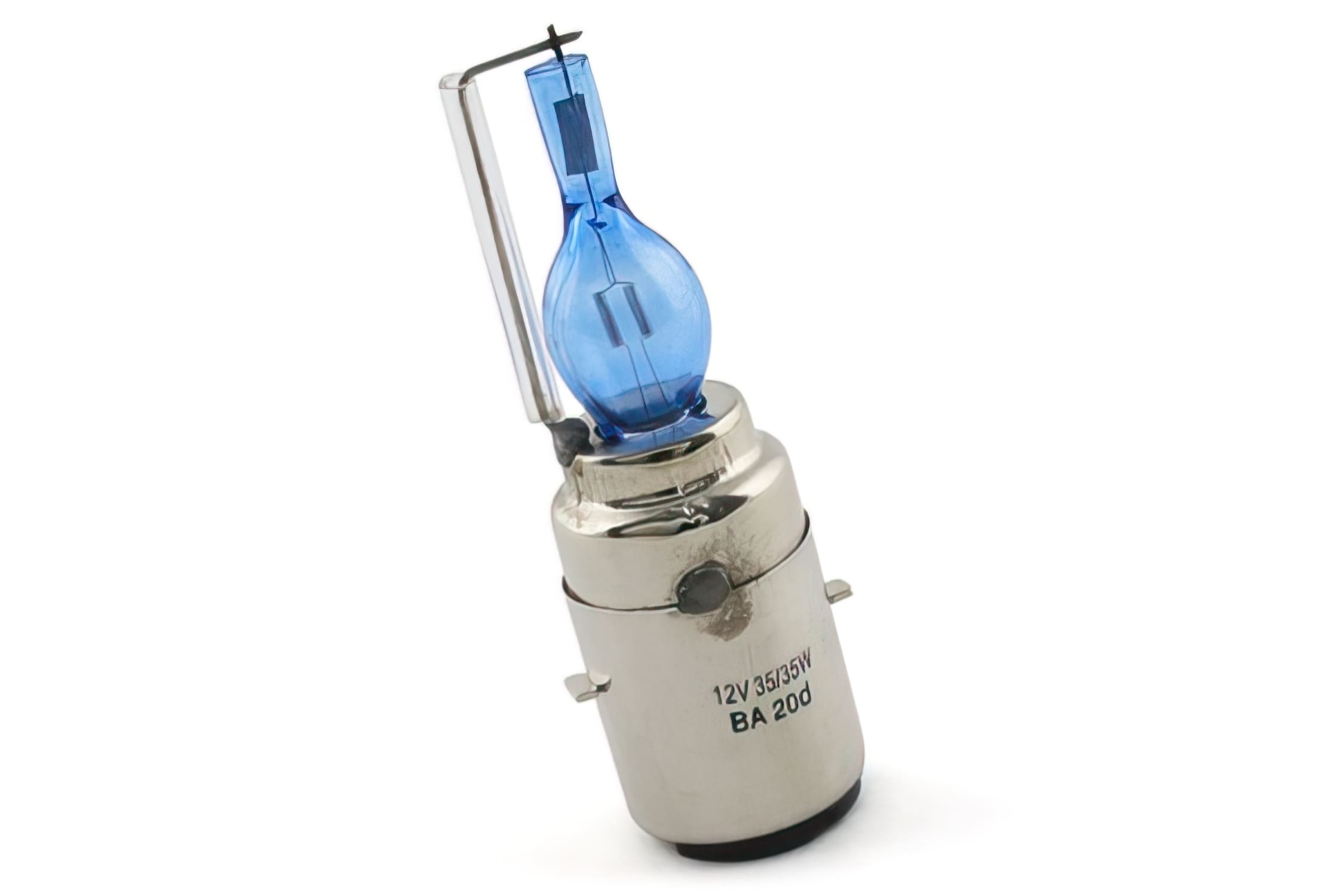 SAN-B3512V35W BA20D Headlight Bulb - 12V35W, Blue