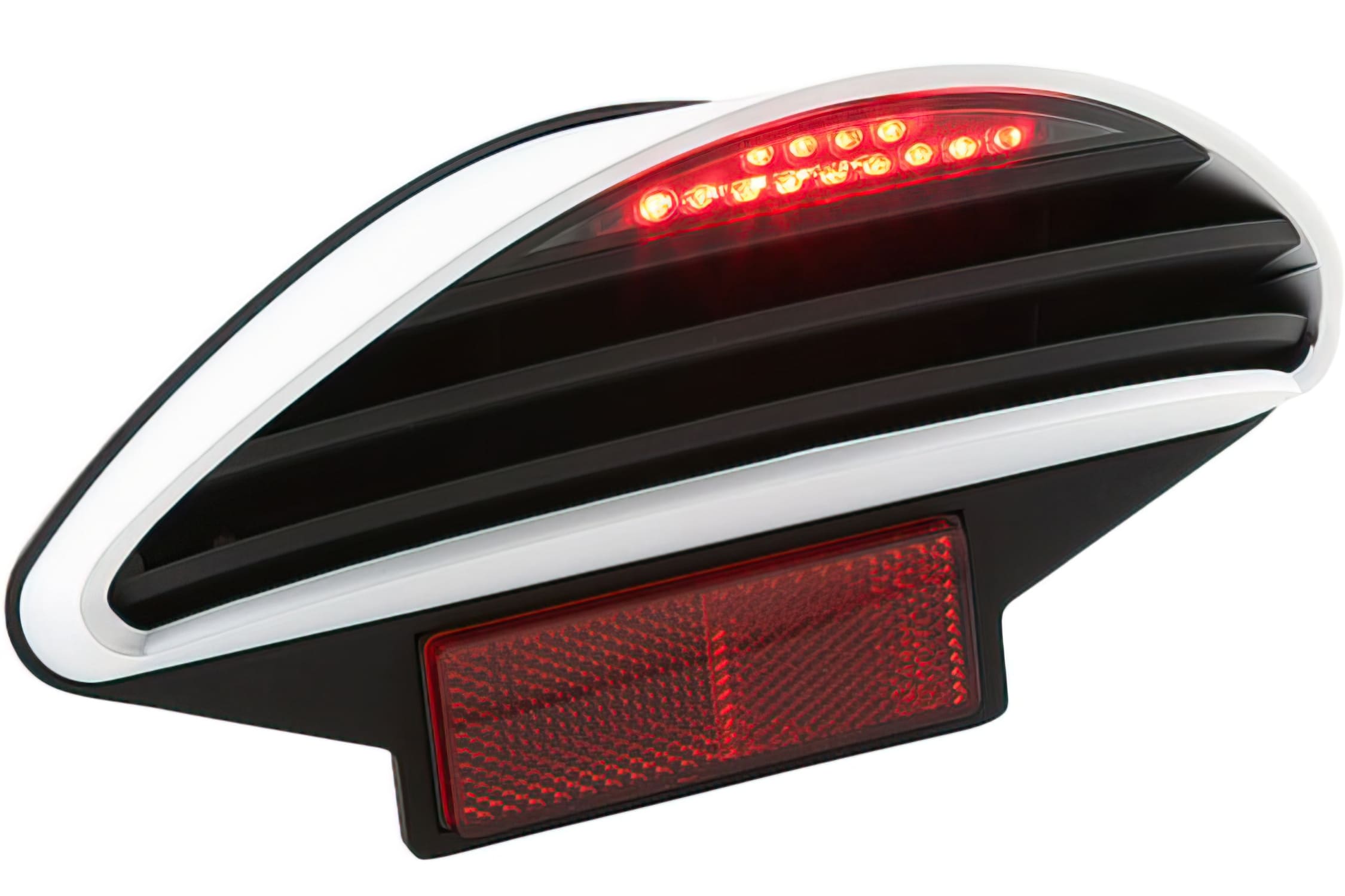 L-BCD2001 BCD RX taillight, black, MBK Nitro / Yamaha Aerox / Italjet Dragster CE approved