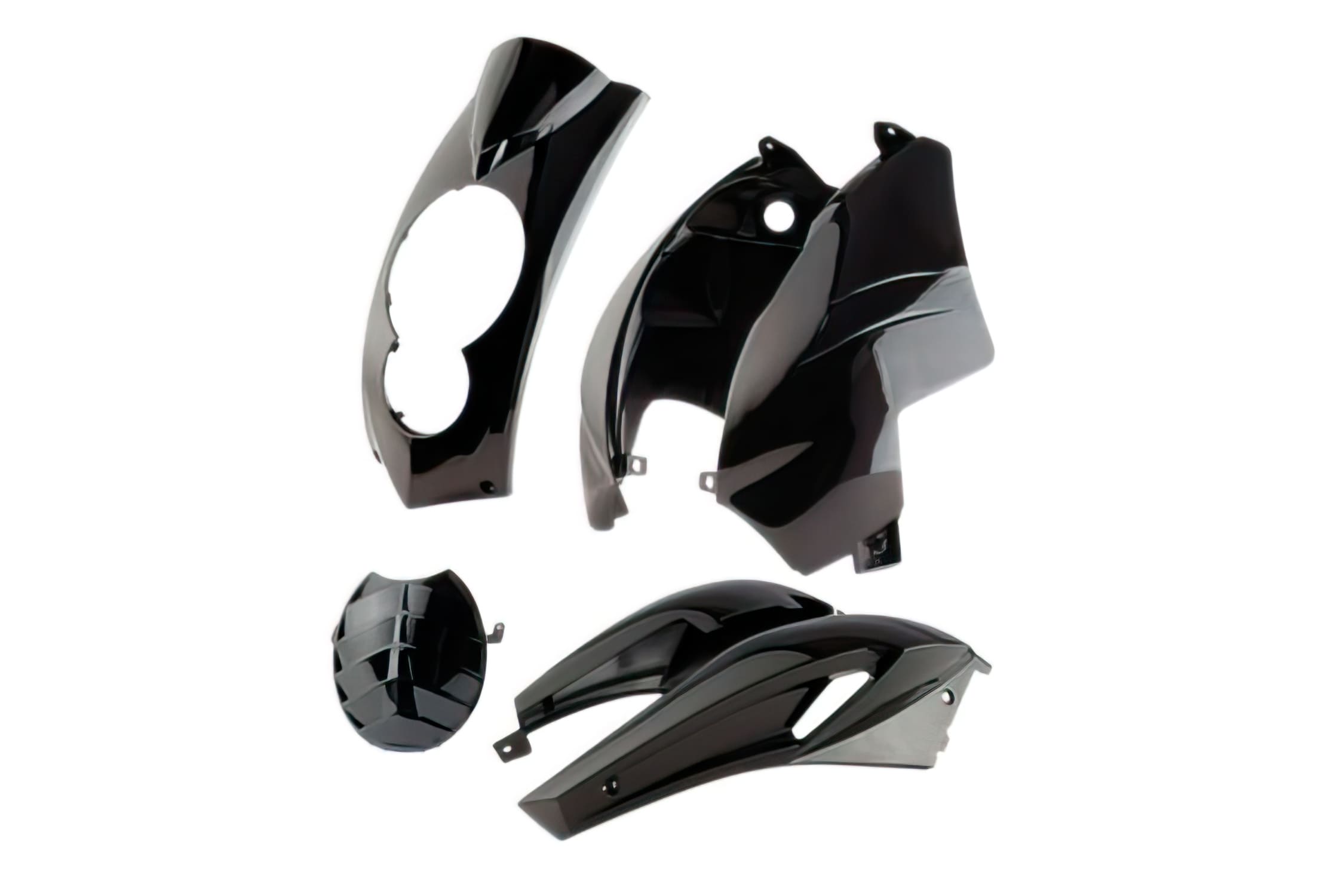 CGN467332 Peugeot Ludix 5-piece black fairing kit (rectangular speedometer)