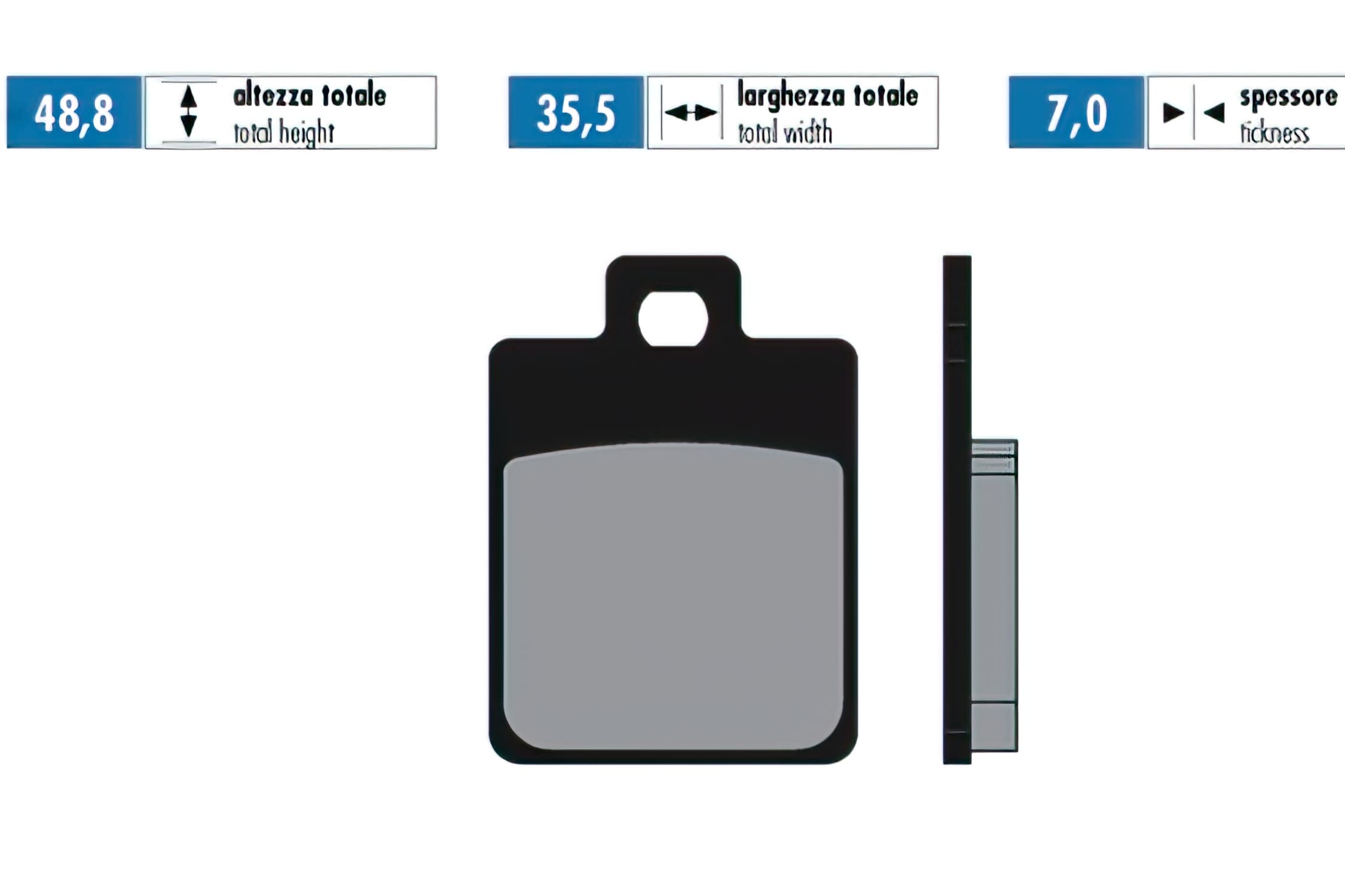 P174.2014 Pastiglie freno Polini sinterizzato Piaggio Zip