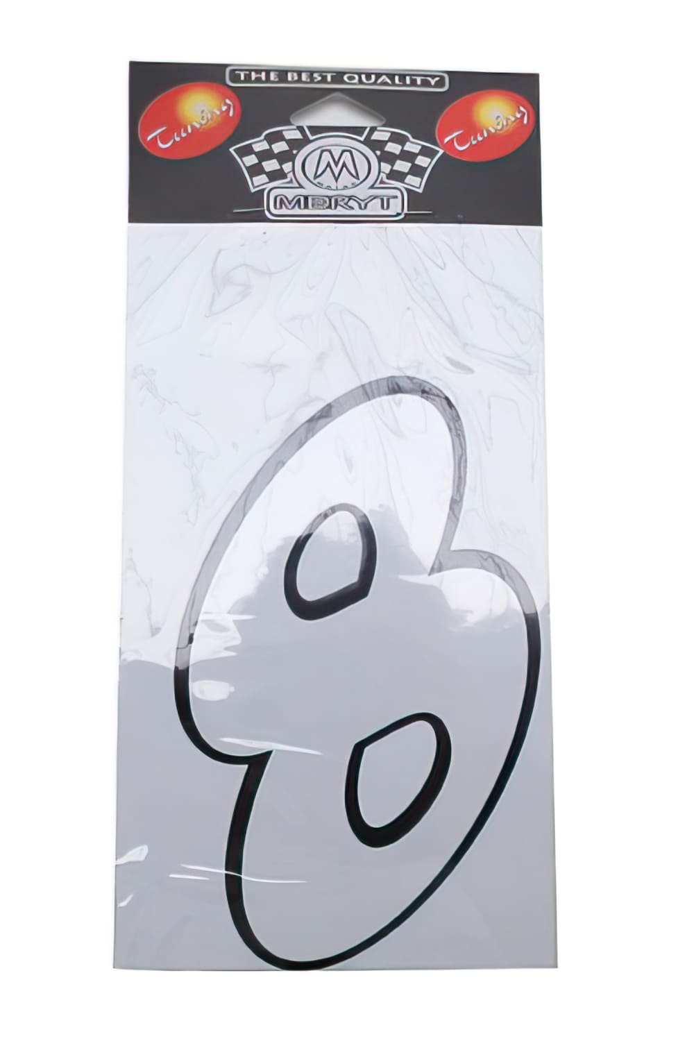 STICK-1306 White Number “8” Sticker (h. 13 cm)