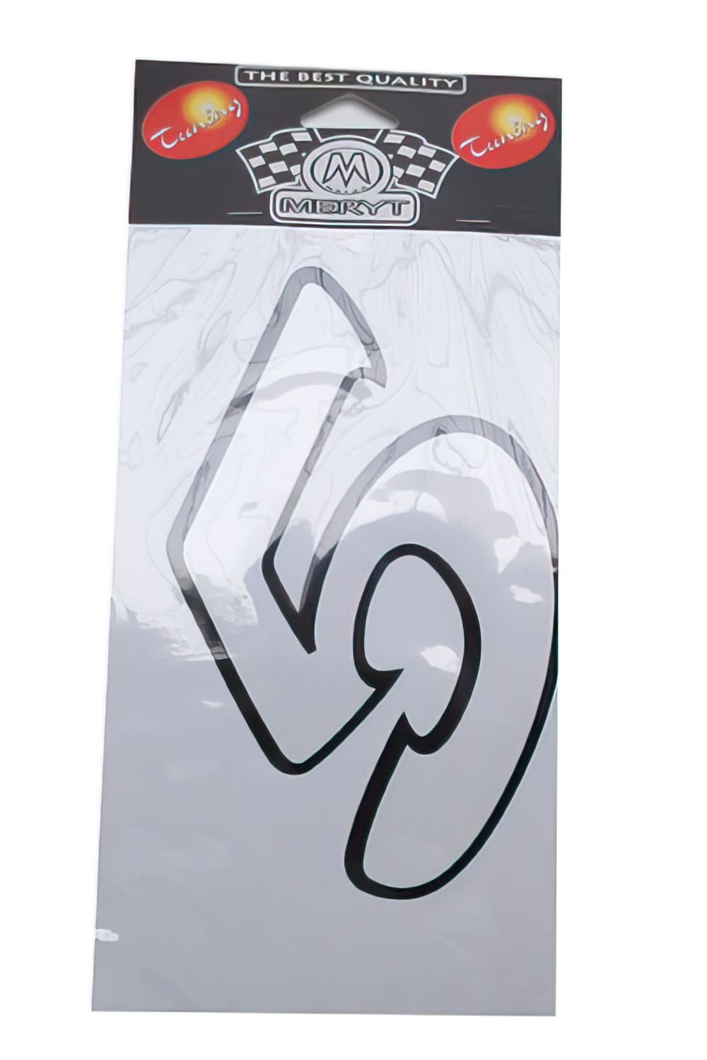 STICK-1291 White Number “5” Sticker (h. 13 cm)