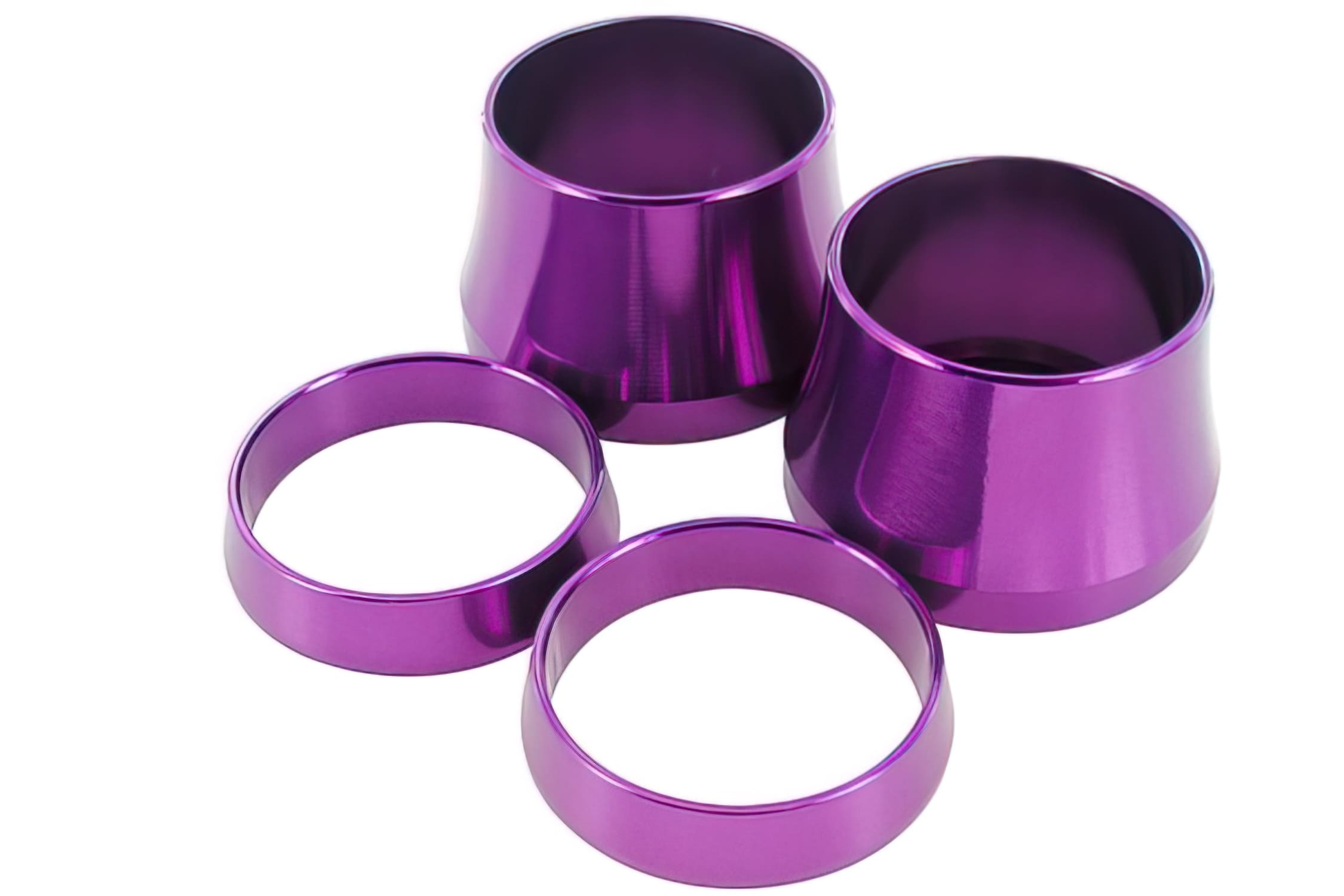 STR-065.00/PU Anelli per Manopole STR8, CNC, Piaggio, viola